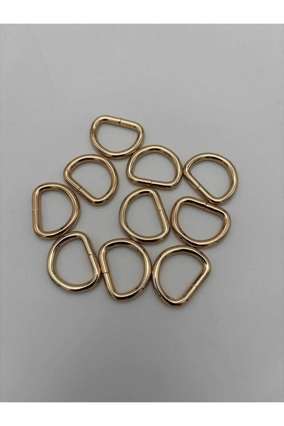 kumasfabrik 10’lu light Gold 2 cm D Halka