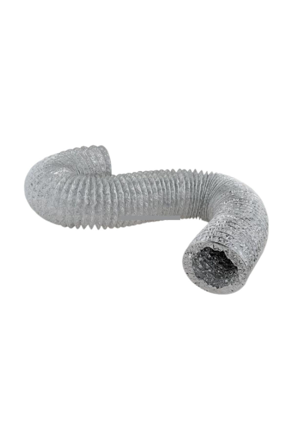 Mikasso Alüminyum Aspiratör Borusu Telli 120mm*1,5m Tam Esnek Boru TR