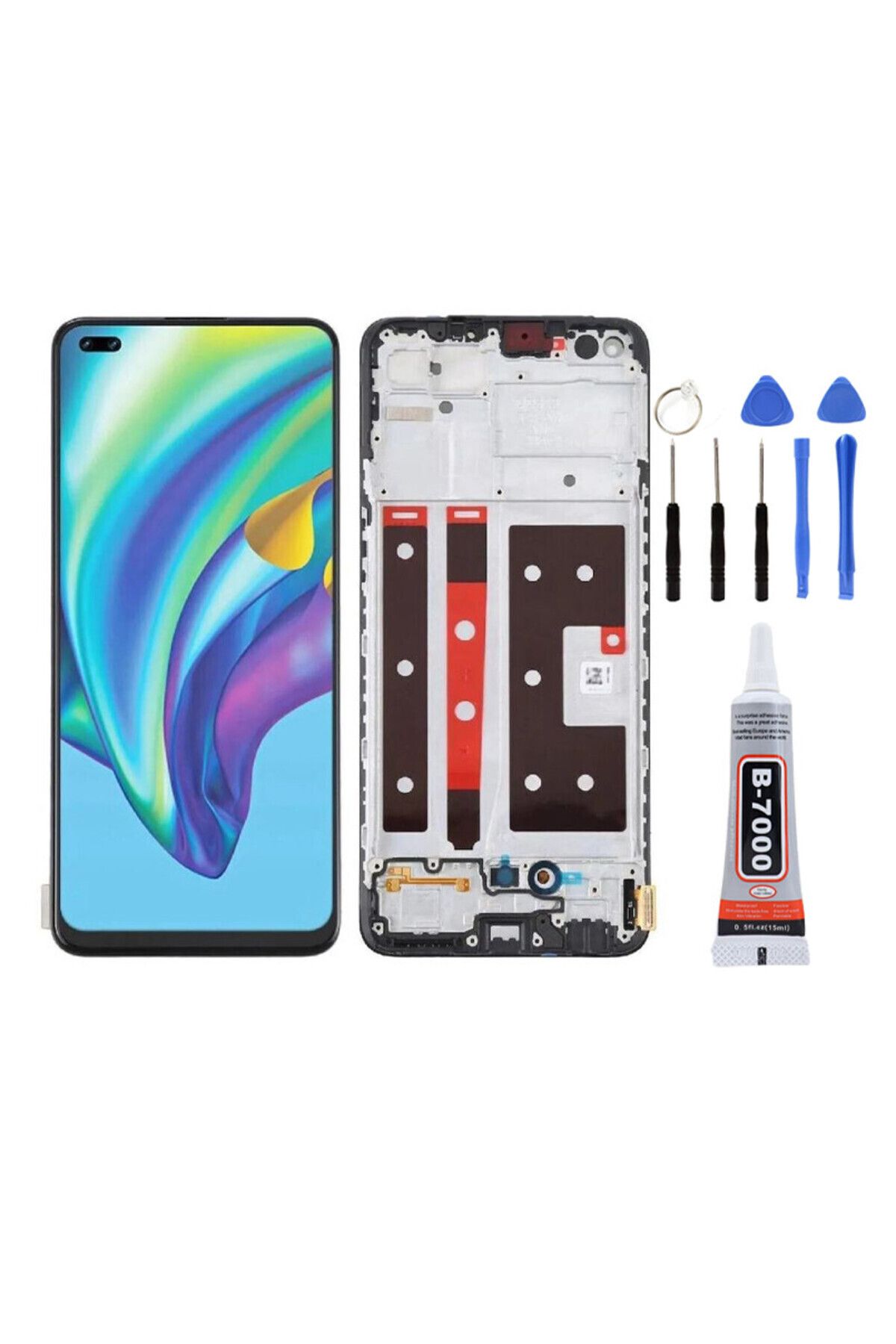 TamirCep Oppo Reno 4 Lite Çıtalı Uyumlu Ekran Lcd Dokunmatik Beraber