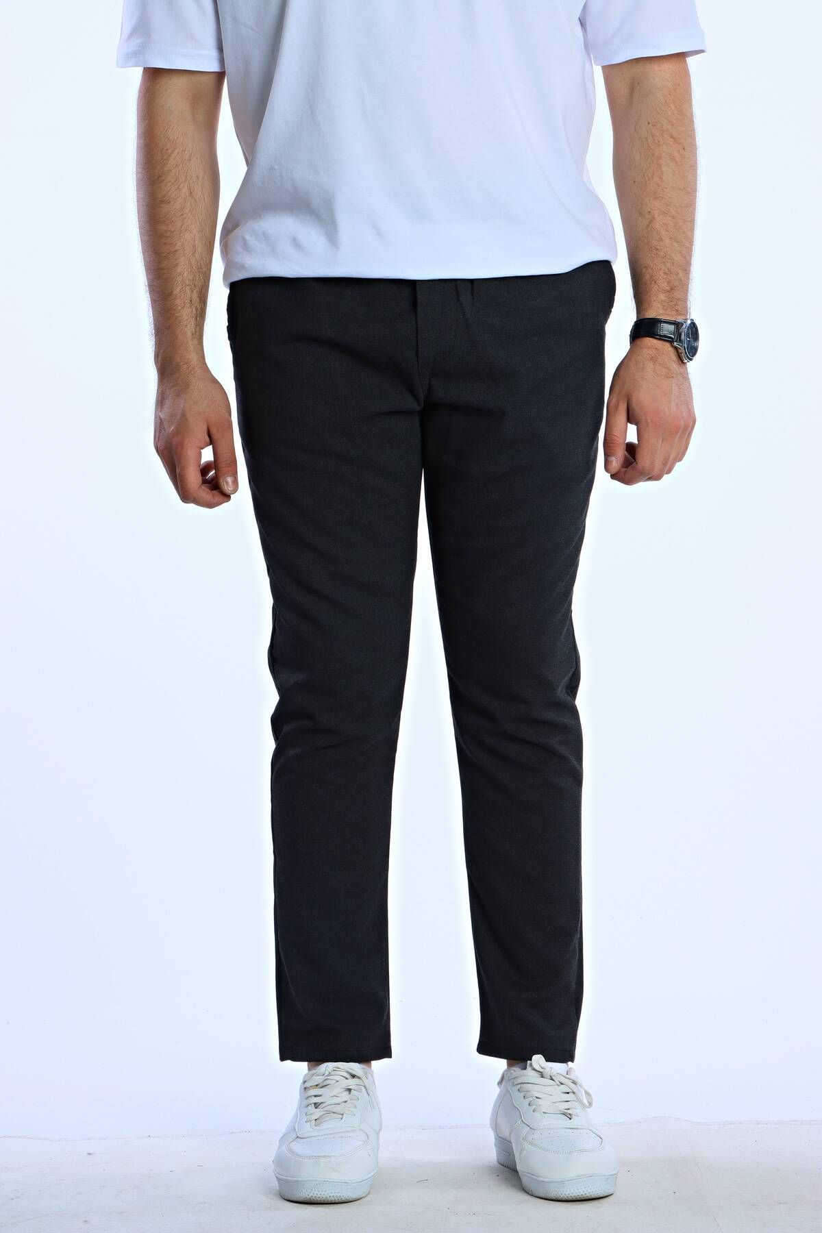 eg38 Marco Düz Klasik Jogger Füme