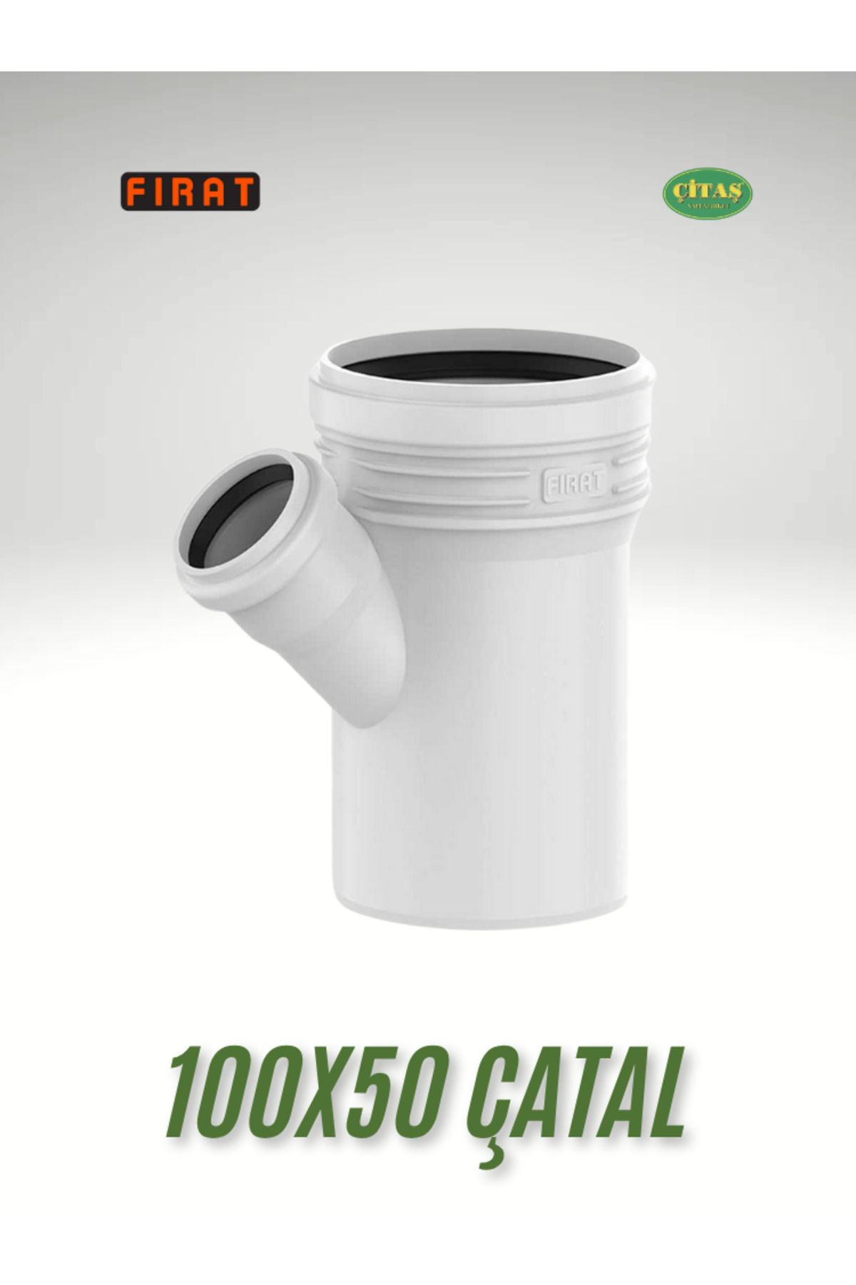 Mikasso FIRAT 100X50 TEK ÇATAL 3.2 MM KALINLIK PVC 110x50MM 45 DERECE TR