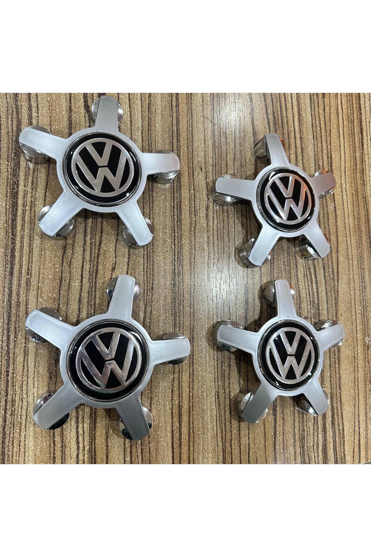 OEM VW VOLKSWAGEN Ahtapot 5 Kol Jant Göbeği Kapağı 4 Adet A Kalite 135 Mm