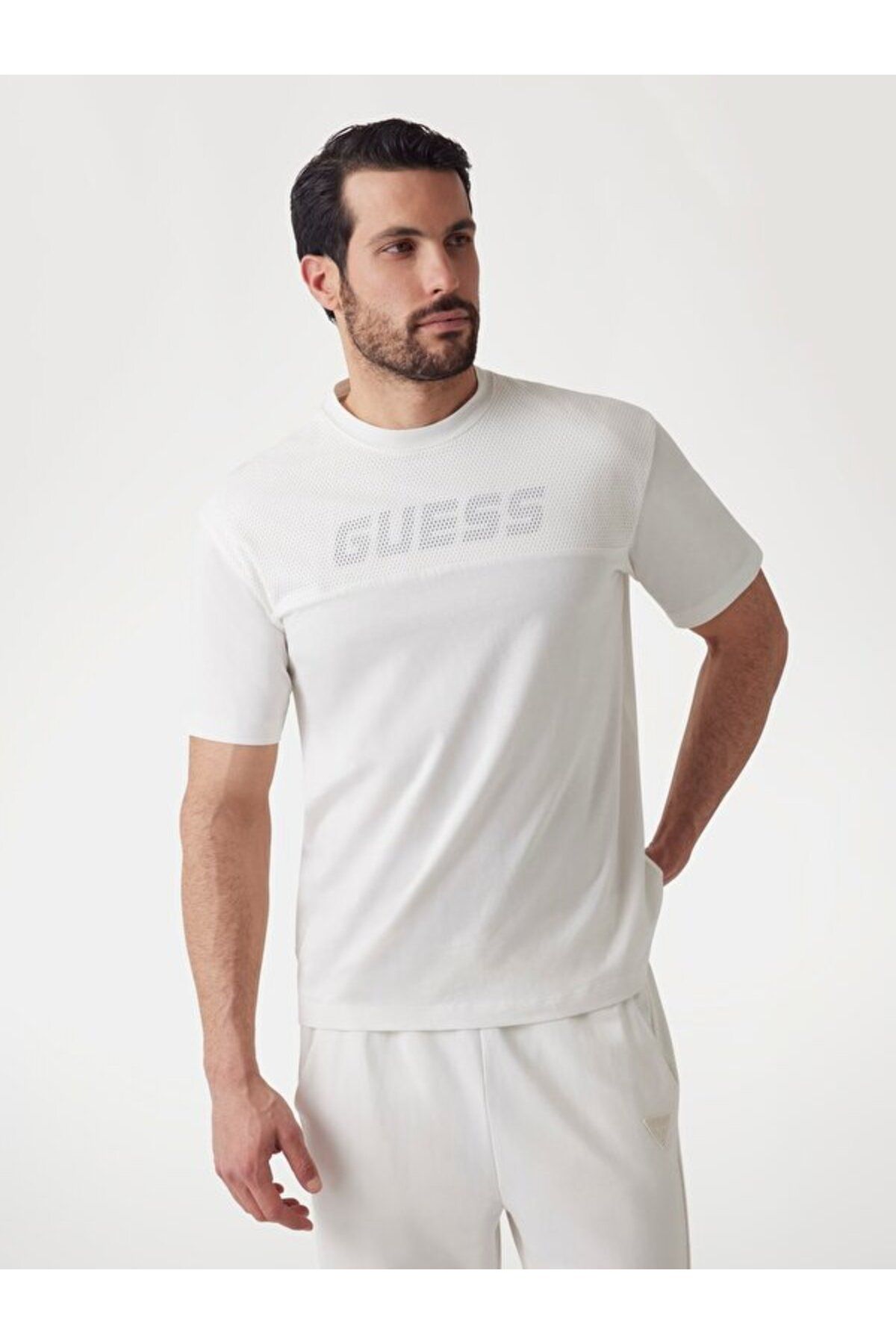 Guess Slug Erkek Aktif Oversize Fit T-Shirt
