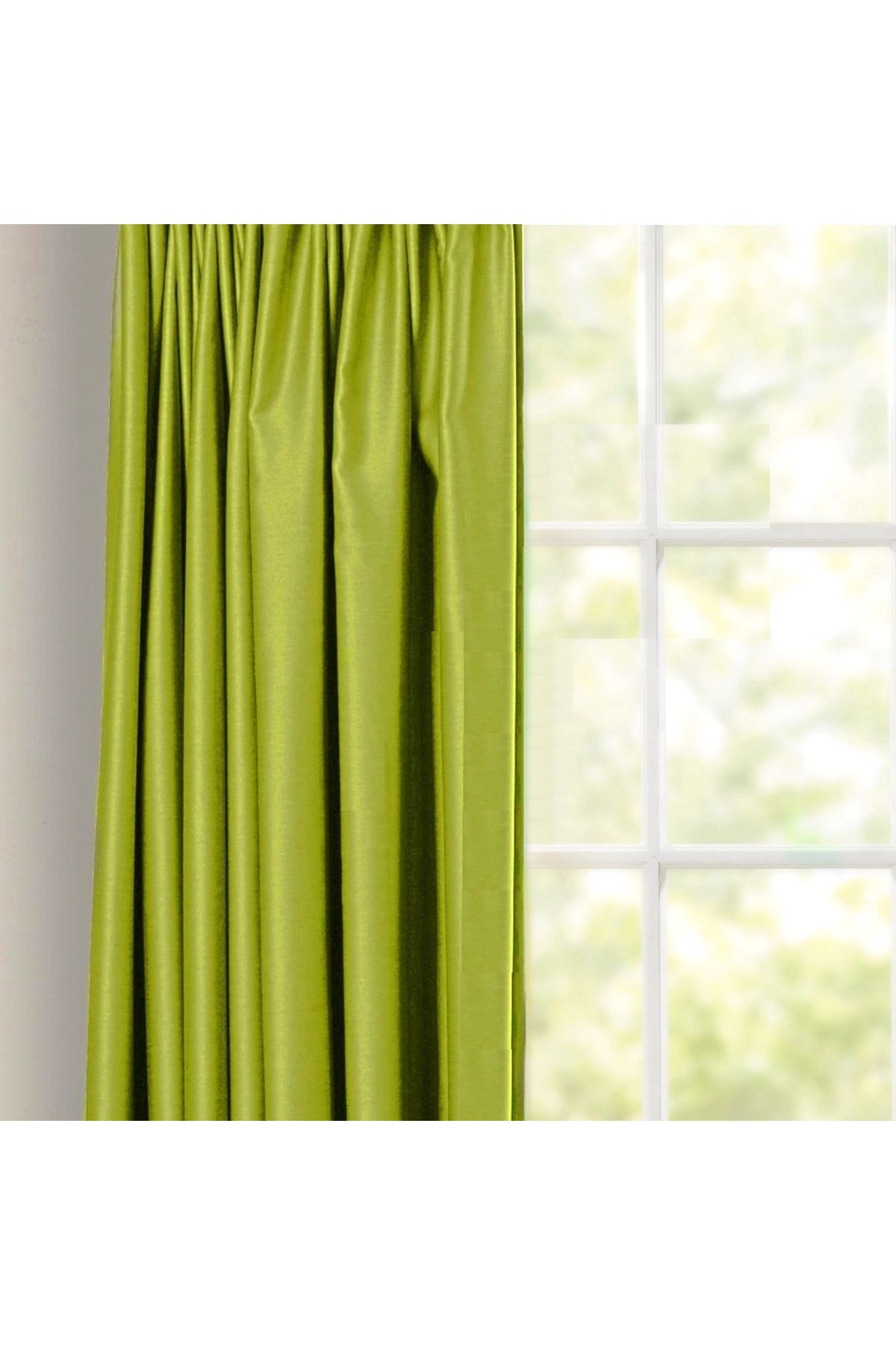 Caserta Home Pilesiz Premium Blackout Işık Geçirmez Karartma Güneşlik Fon Perde V-30 Yeşil