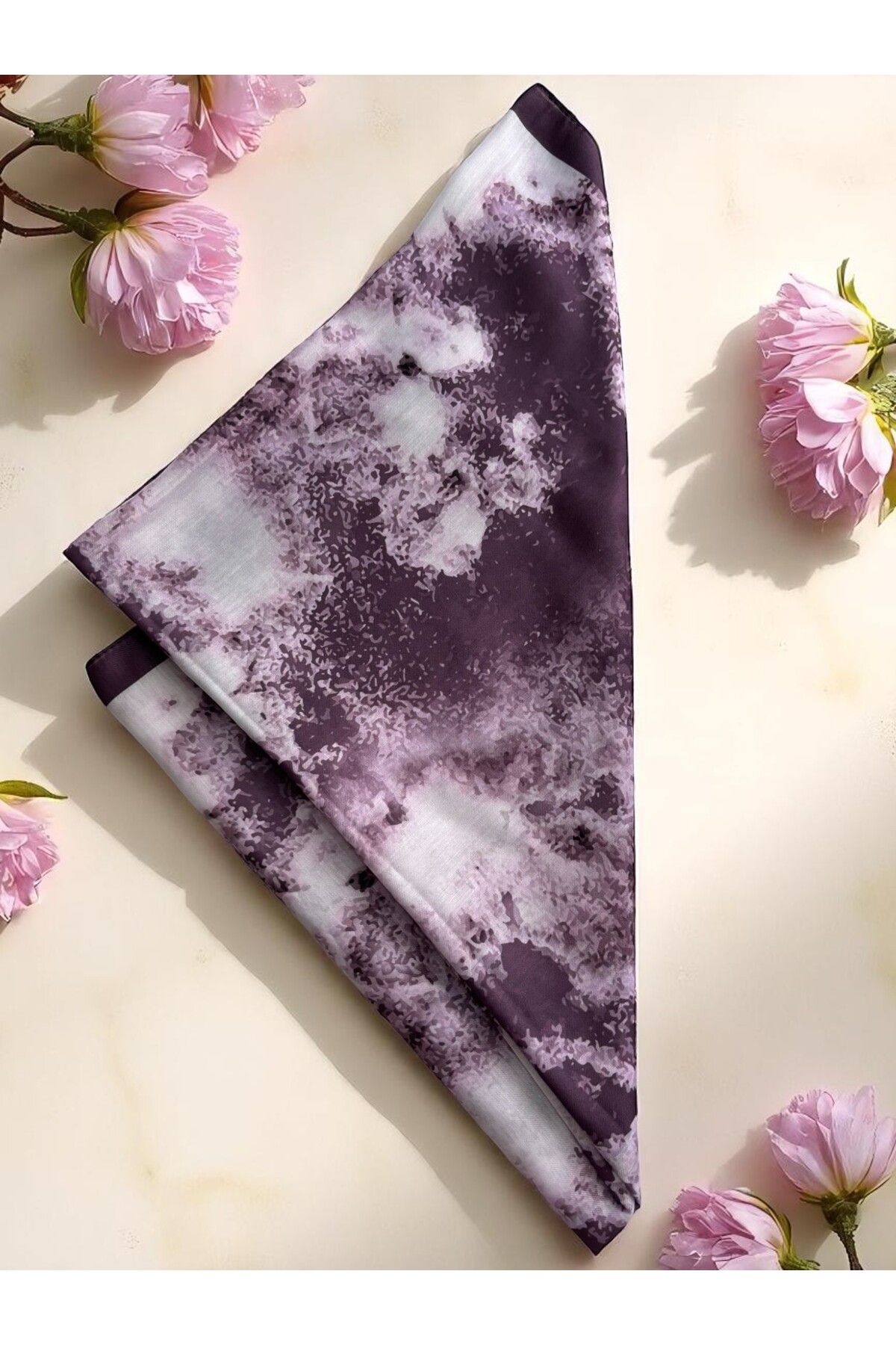Lavena scarfs-Bohemian Series Bohemian Pattern Cotton Digital Soft Shawl - Purple 3