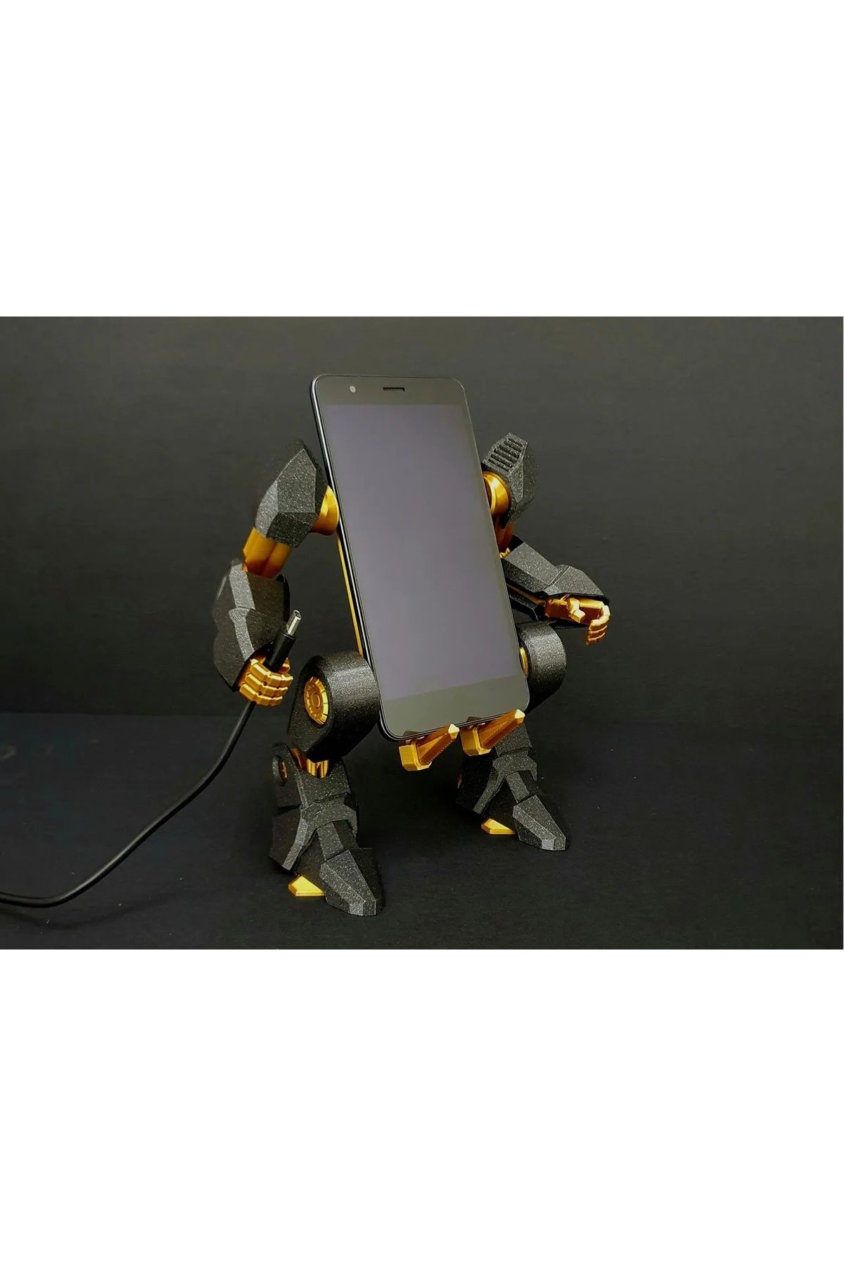 Bi3dlab 🦾 MechaDock Robot Telefon Standı | 3D Baskı Akıllı Telefon Tutucu