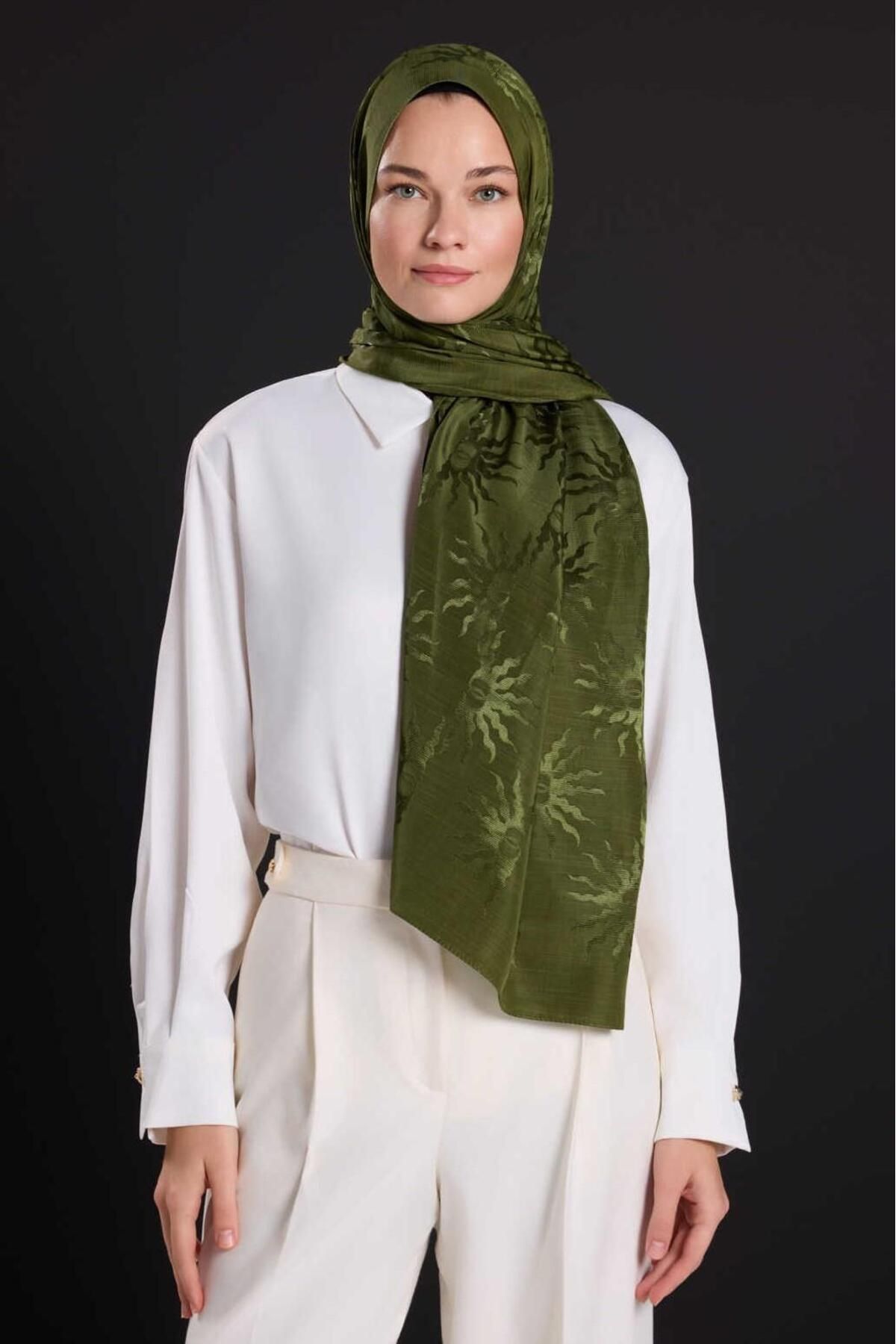 Imannoor İmannoor Güneş Doğarken Shiny Jakar Şal 70x200
