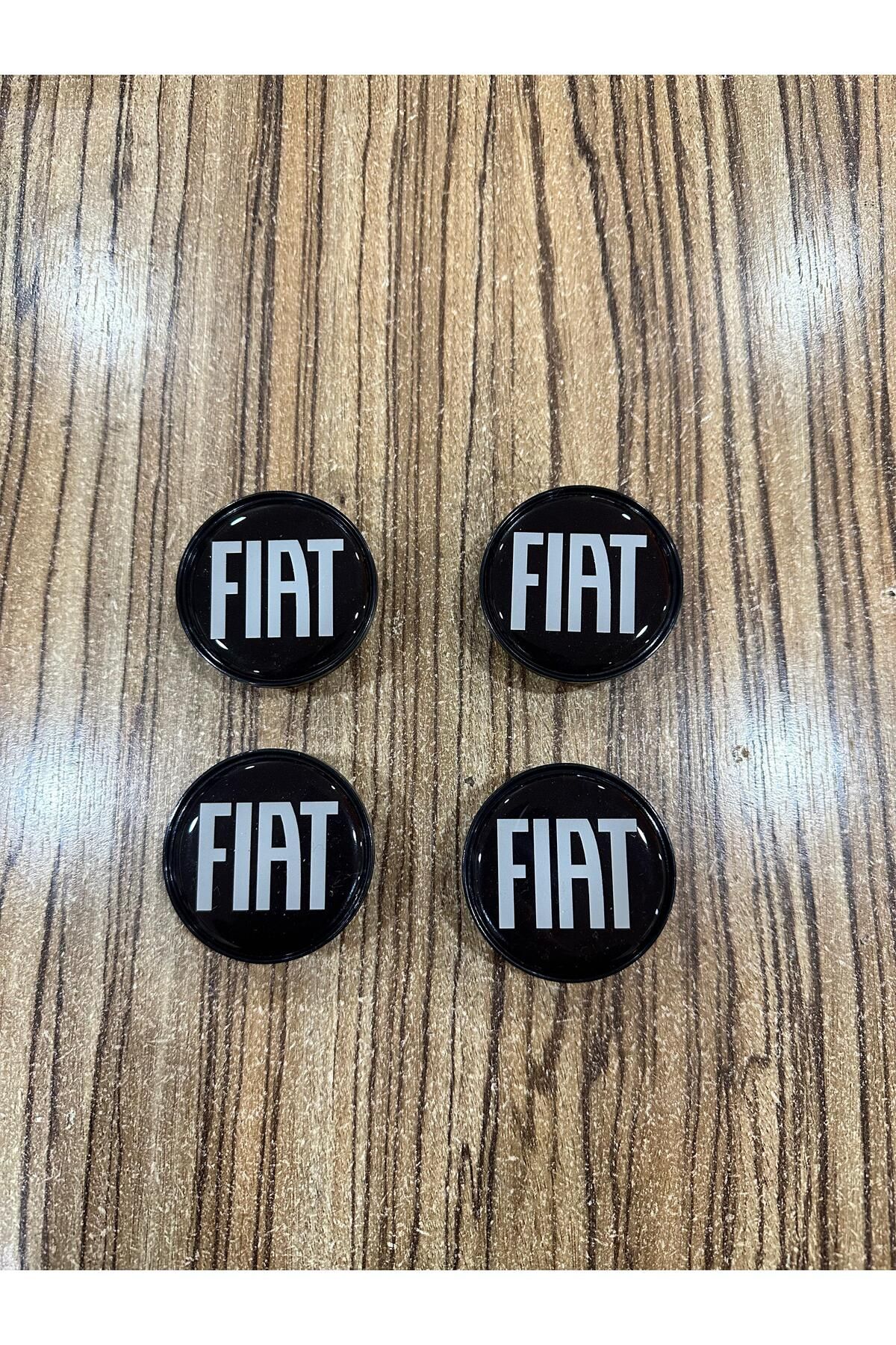 OEM YENİ FİAT Logolu A Kalite Jant Göbeği 4 Adet 50 Mm Dış 42 Mm İç