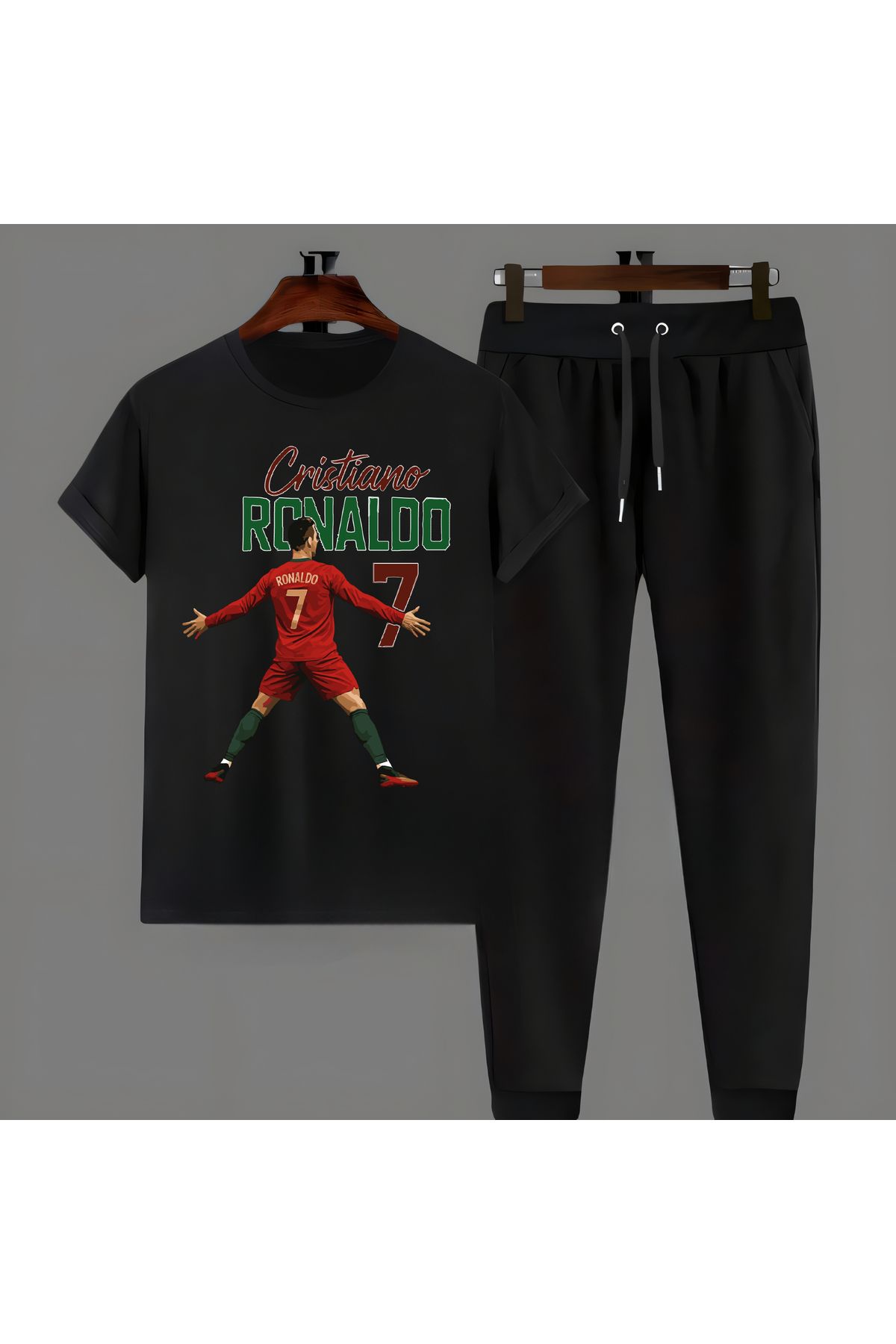 Biy Store Cristiano Ronaldo efsane görselfutbol forma baskılı unisex erkek tişört kadın t-shirt eşofman takımı
