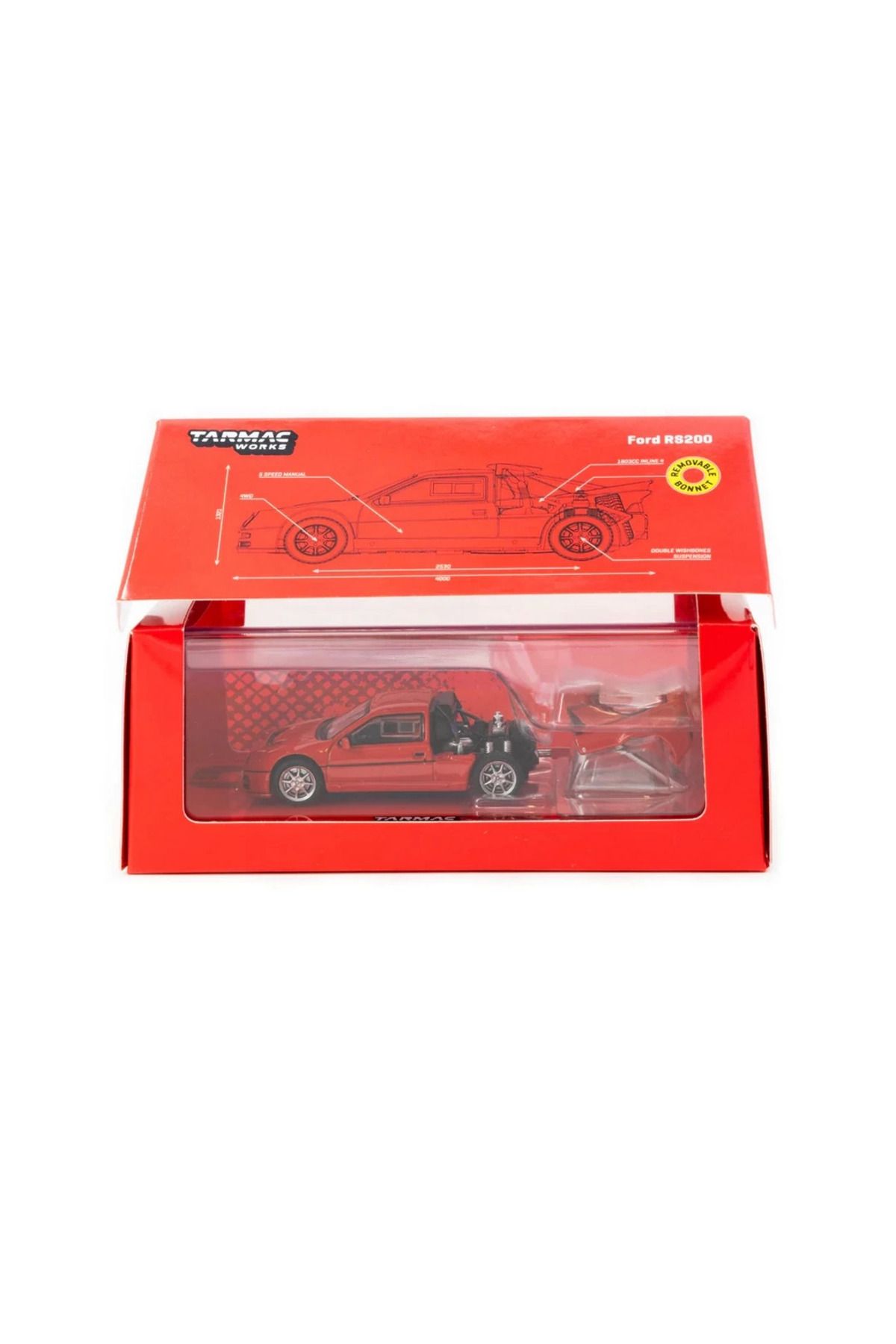 estevia 1/64 Ford Rs200 Red Yeni!!!