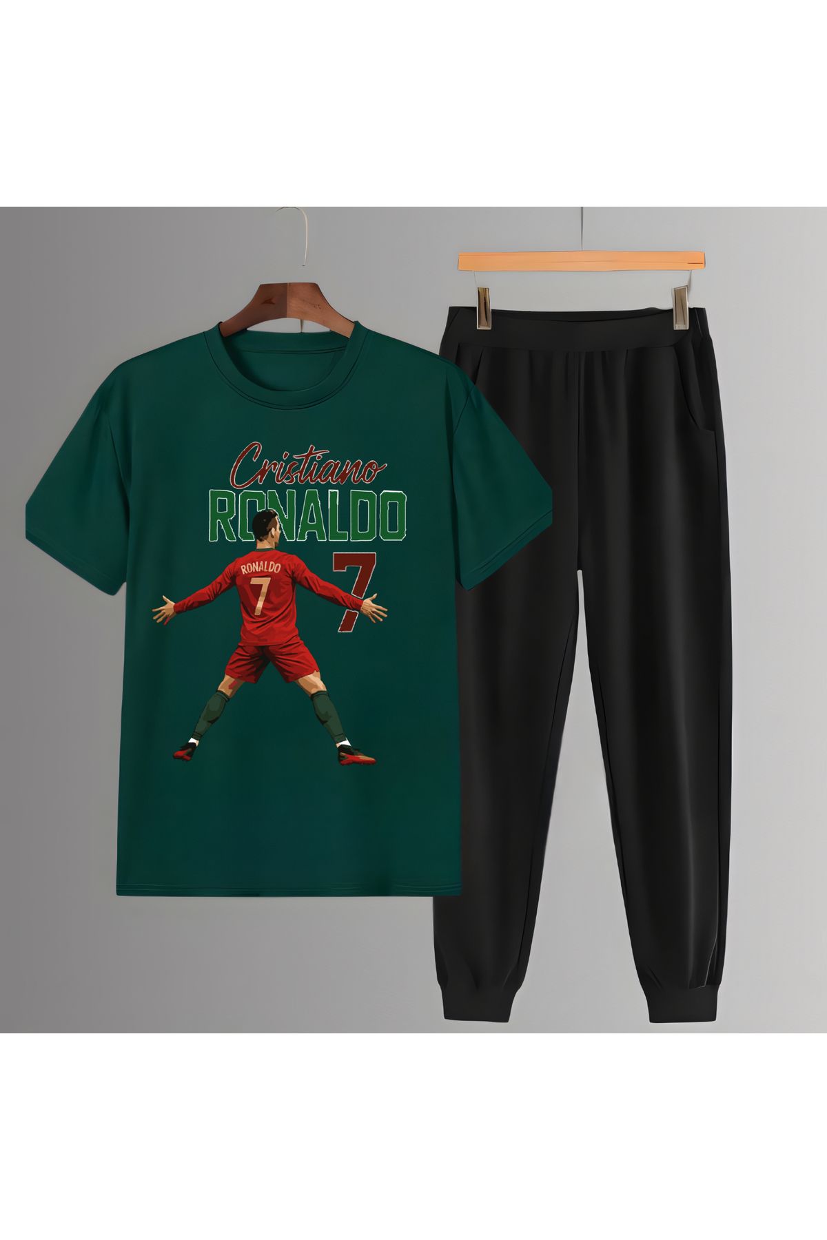 Biy Store Portekiz Cristiano Ronaldo efsane futbol forma baskılı unisex erkek tişört kadın tshirt eşofman