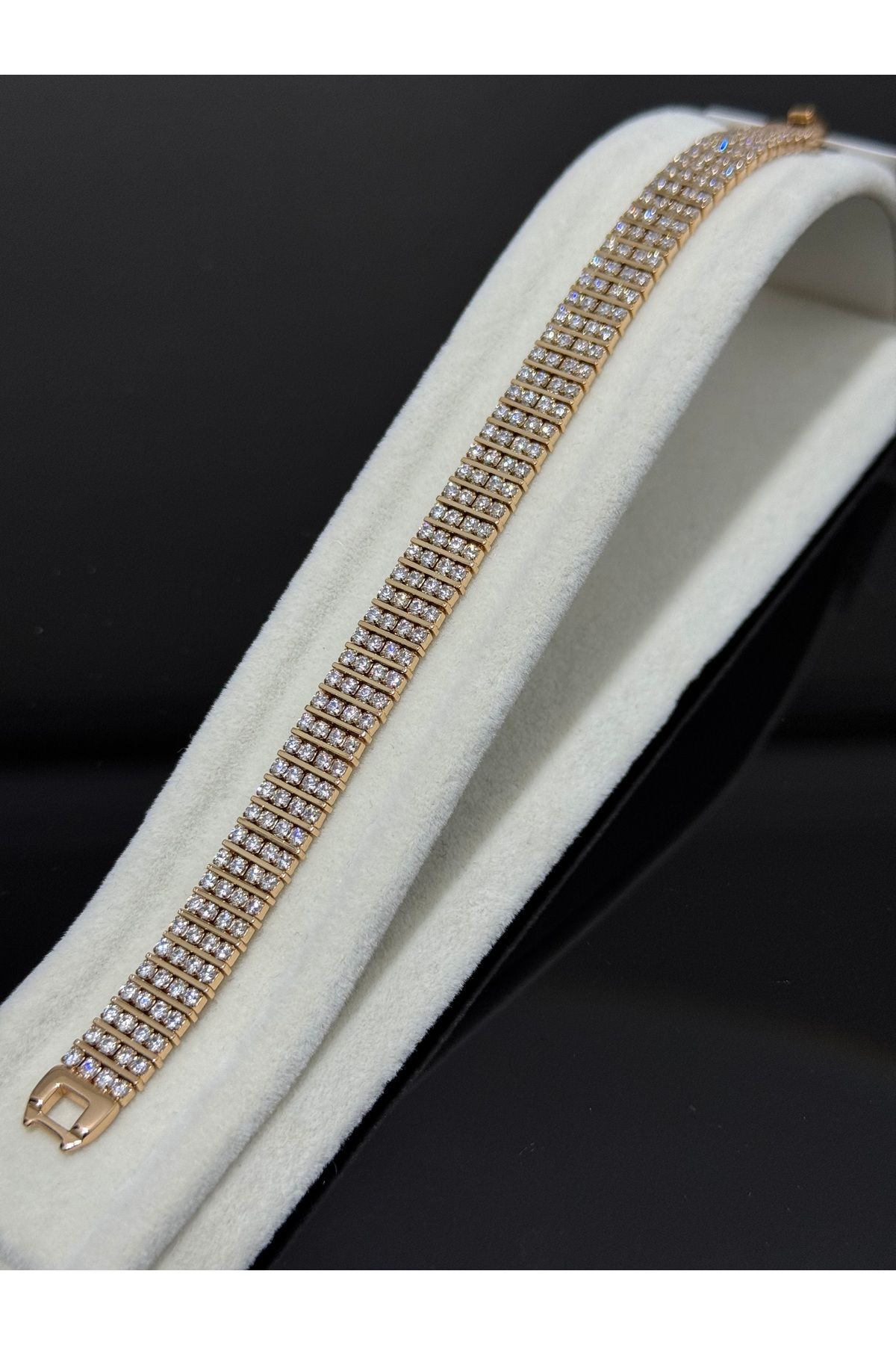 XUPING JEWELRY 316L hasır zirkon taşlı çelik bileklik paslanmaz kararmaz