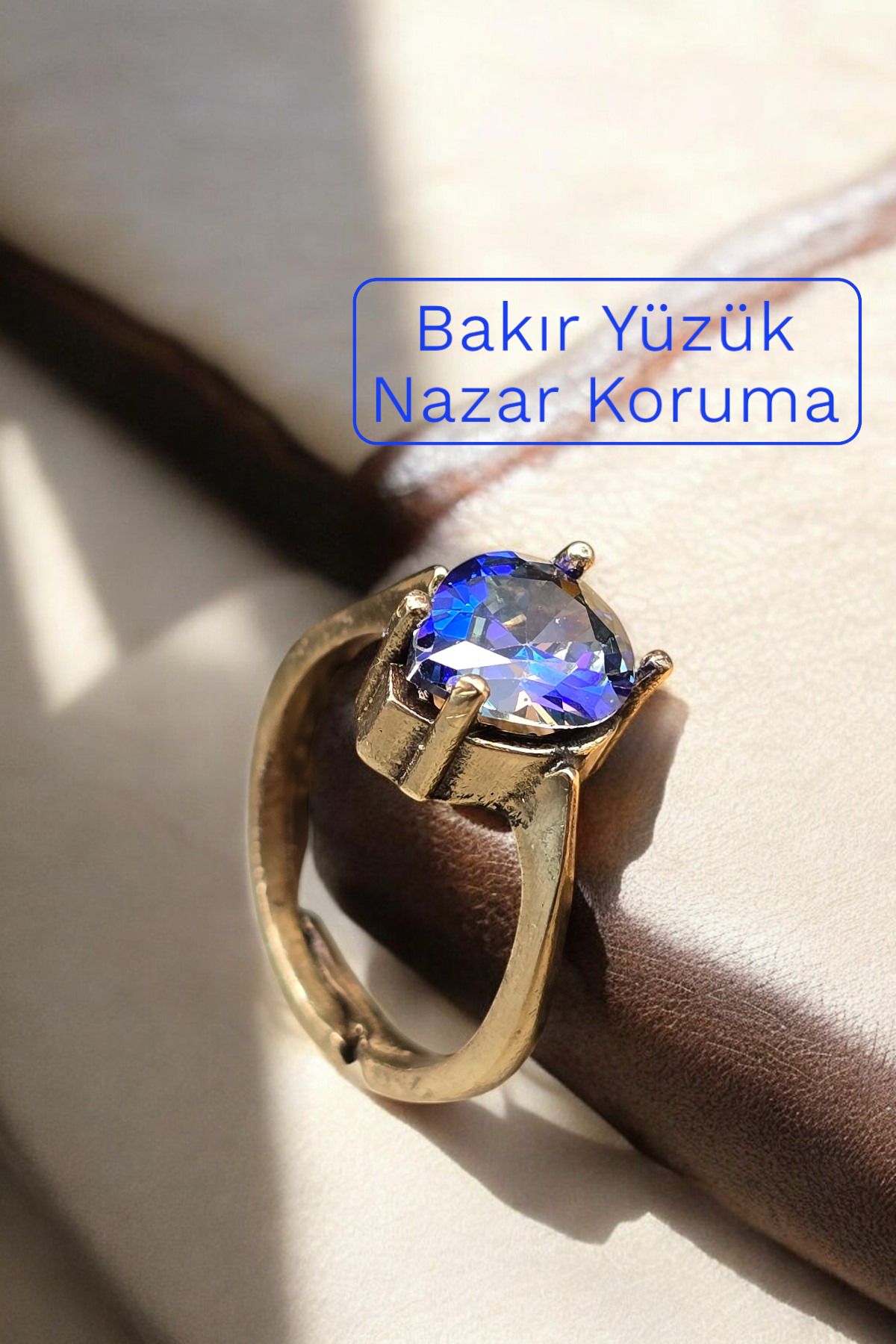 NBS Beautiful Naturel Stones Yüzük Bakır Saf Mistik Ayarlanabilir Kaliteli ( Hediyelik , Günlük , Özel Günler )
