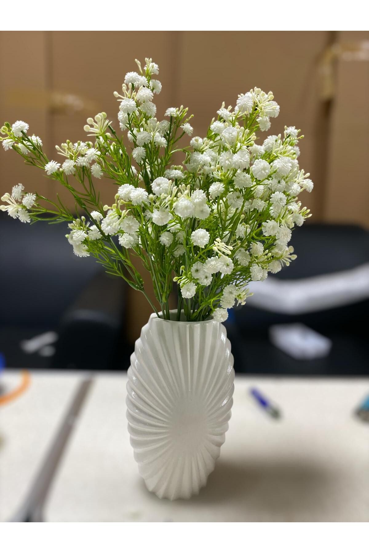 florasepeti VAZO 17 CM 3 DEMET YAPAYÇİÇEK HEDİYE