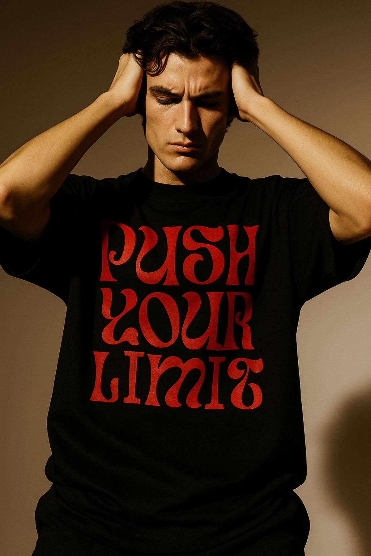 Checoup T-SHIRT OVERSİZE PUSH YOUR LİMİT