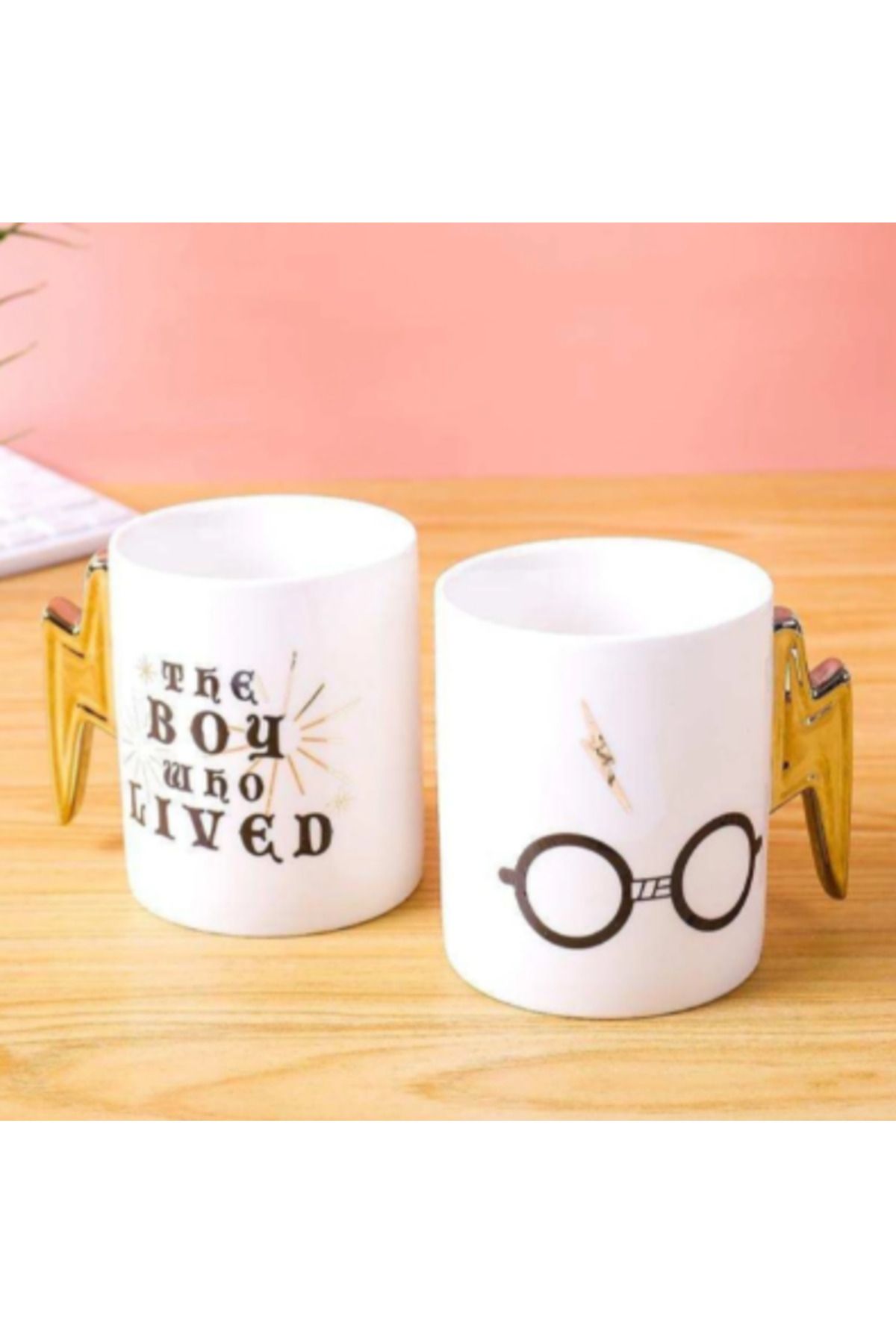 MR RZN STORE HP Gözlük Şimşek Tasarımlı Kupa Bardak