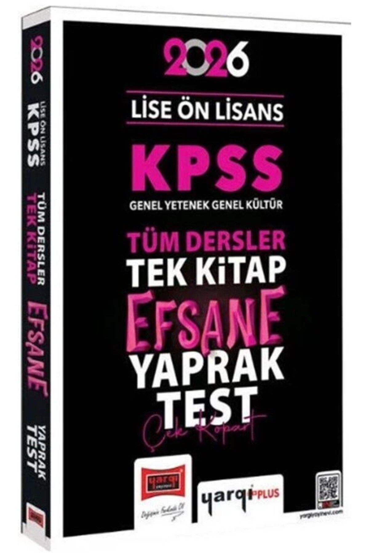 Ankara Kitap Merkezi 2026 KPSS Lise Ön Lisans Efsane Yaprak Test Yargı Yayınları