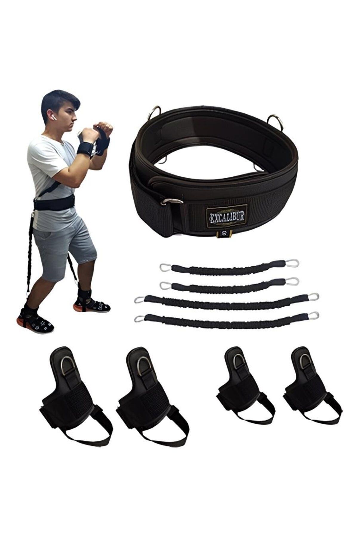 alsepeteavm GÖLGE BOKSU FITNESS DİRENÇ LASTİĞİ SETİ L