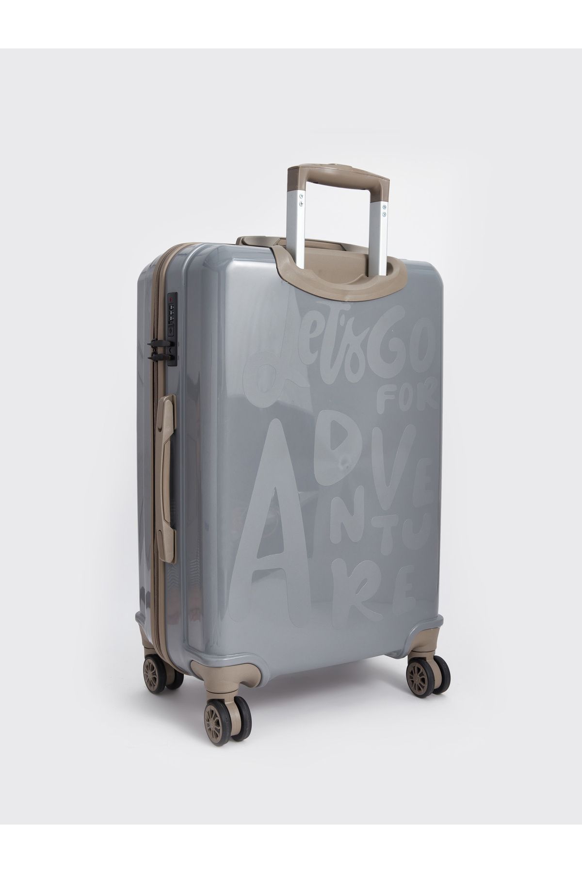 LC Waikiki-Medium Size Suitcase with Printed Lock Detail 2