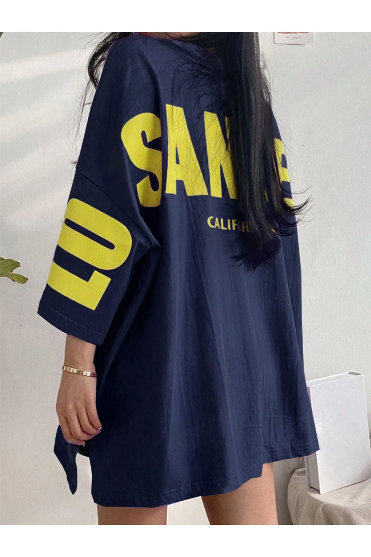 COHERENT Unisex Erkek/Kadın LOC Özel Baskılı Oversize Pamuklu T-Shirt
