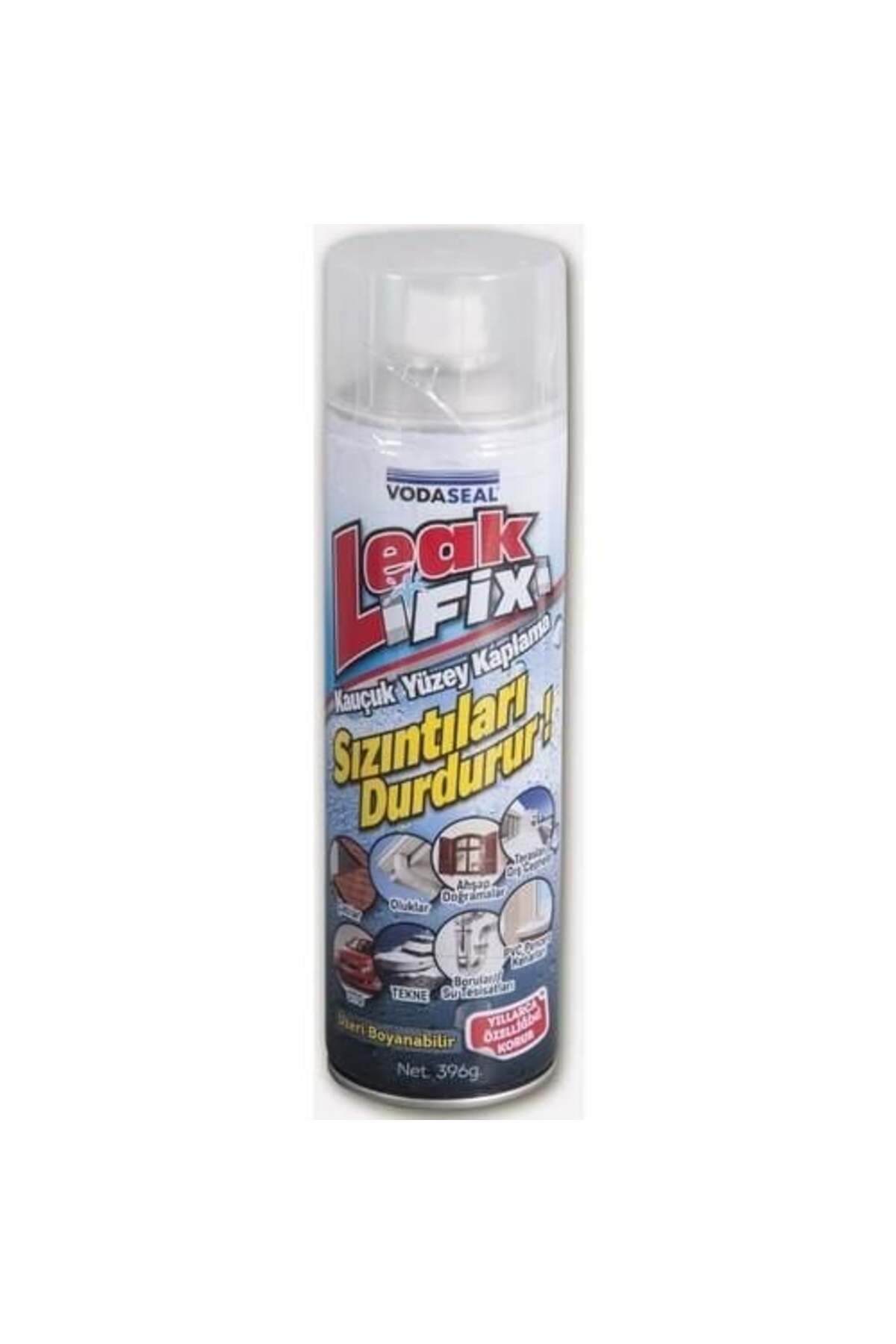 pazarella Vodaseal Leak Fix Kauçuk İzolasyon Spreyi 396 gr Şeffaf