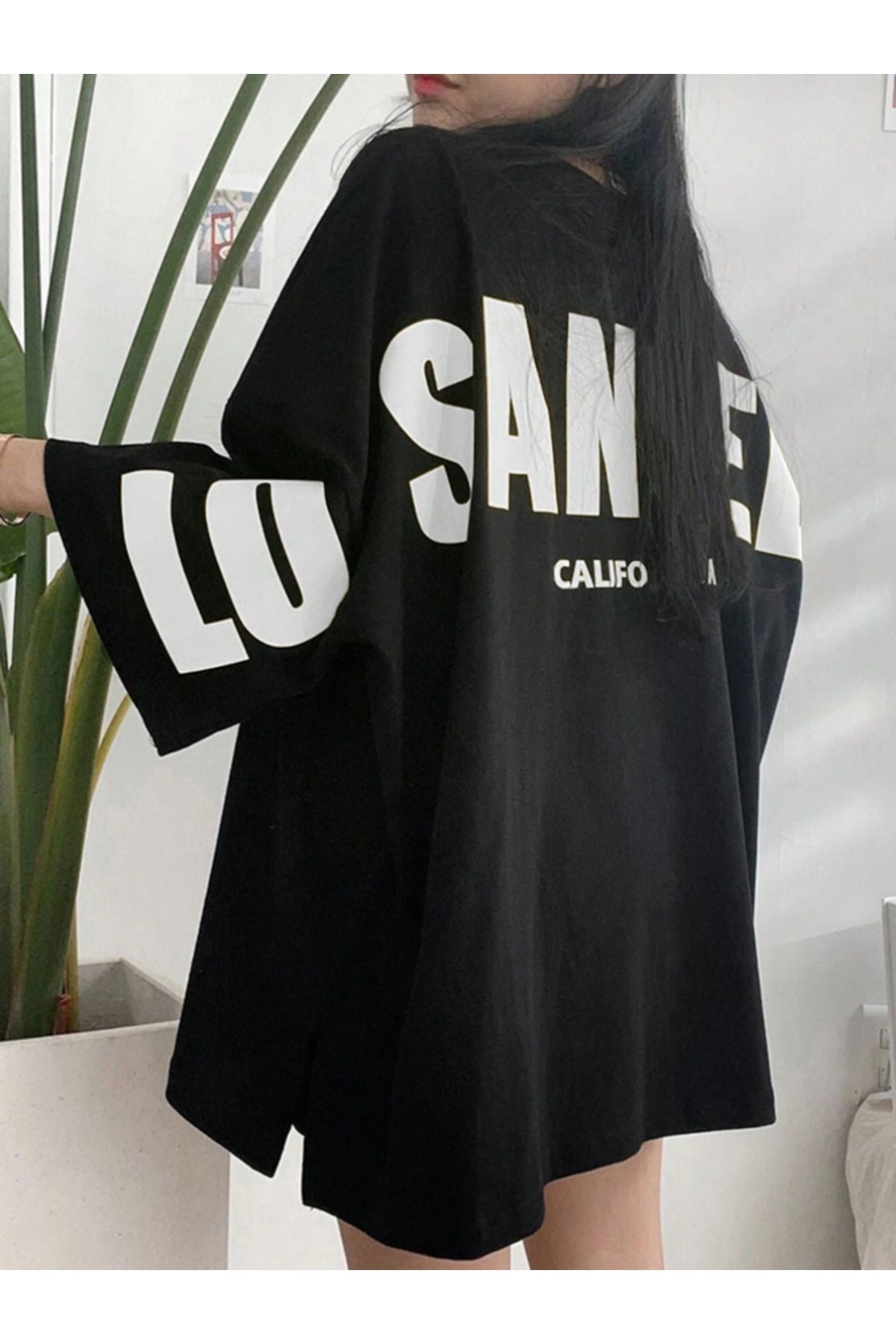 COHERENT Unisex Erkek/Kadın LOC Özel Baskılı Oversize Pamuklu T-Shirt