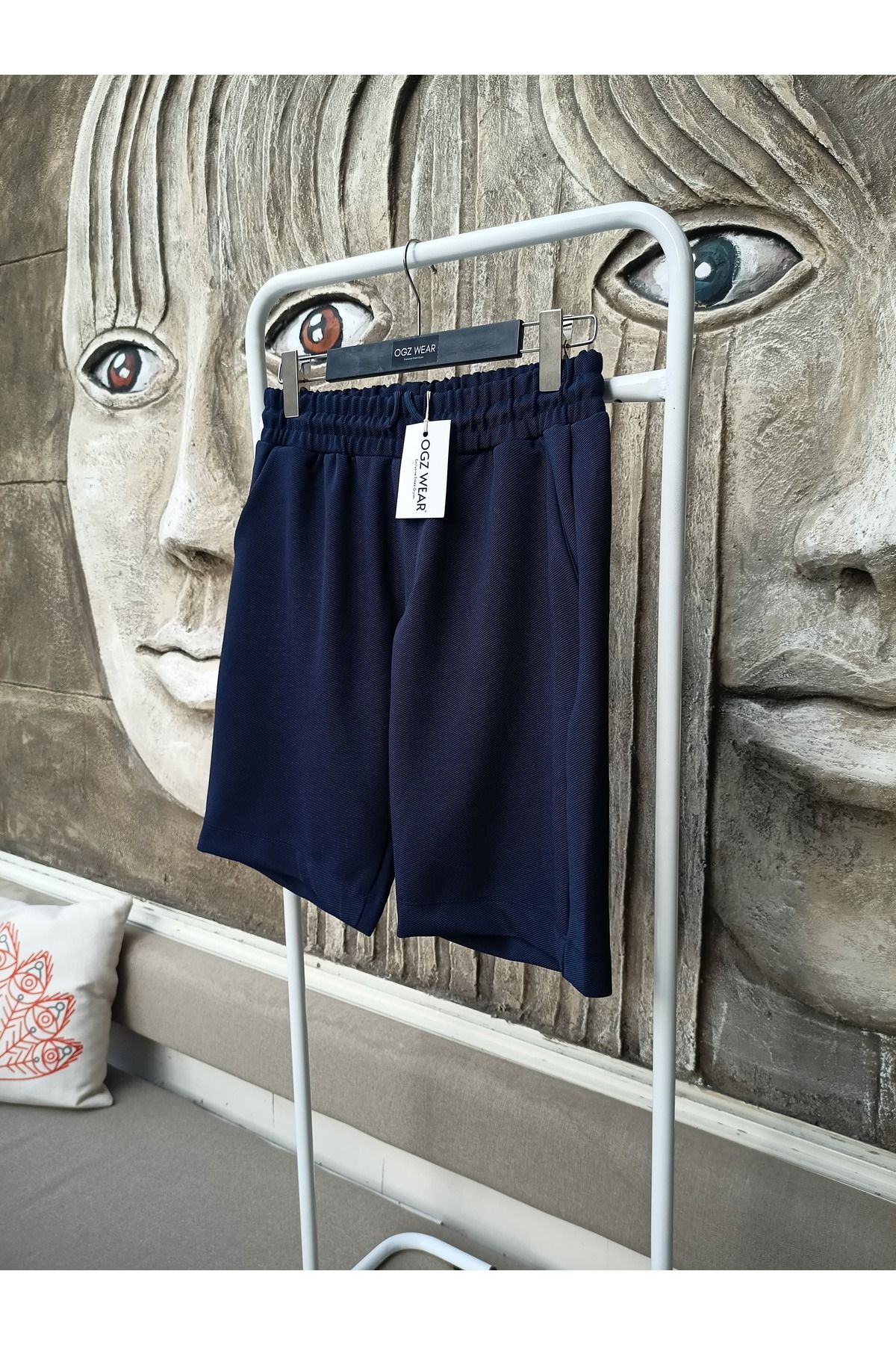 Scornic Ogz Wear Premium Diagonal Kumaş Cepli Beli Lastikli Erkek Şort