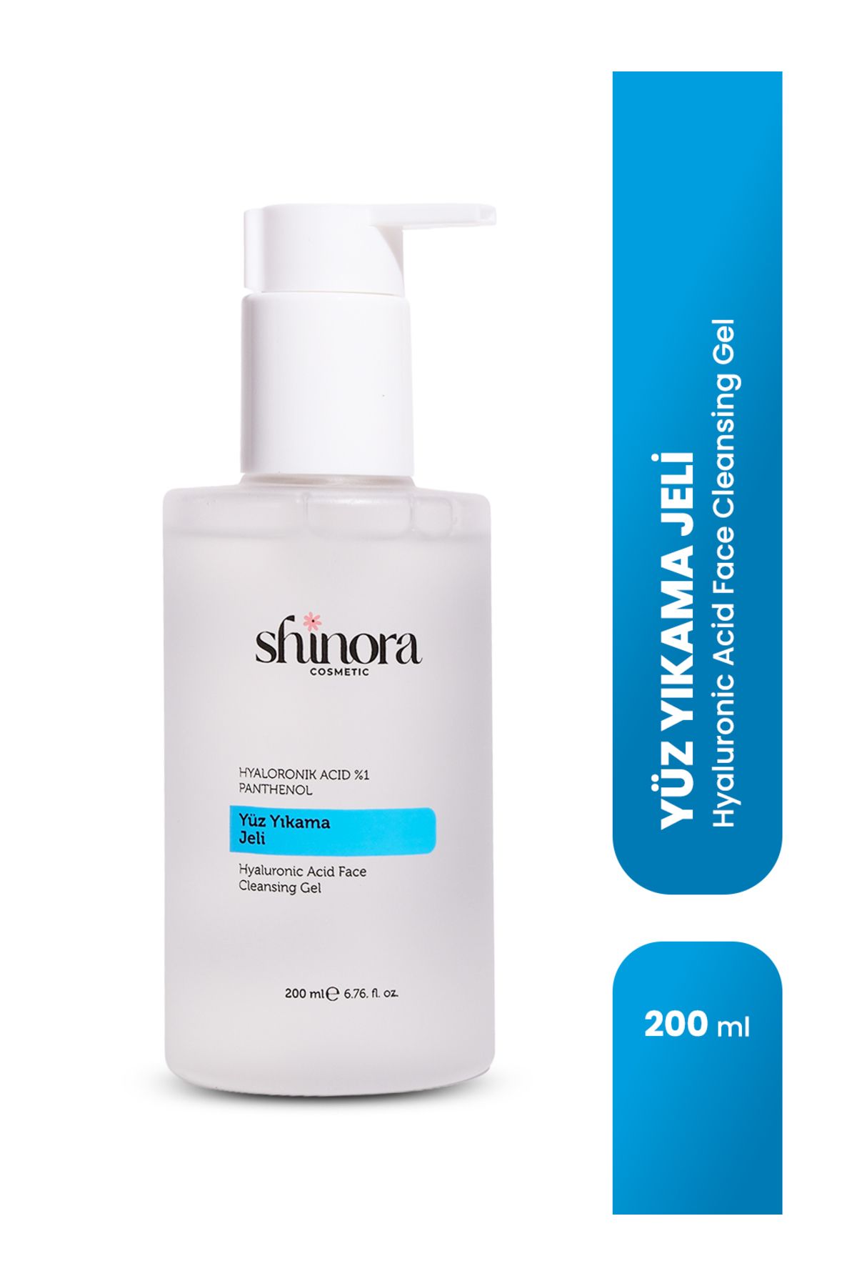 Shinora Cosmetic Shinora Tüm Ciltler için Nemlendirici ve Bariyer Onarıcı Temizleme Jeli 200 ml