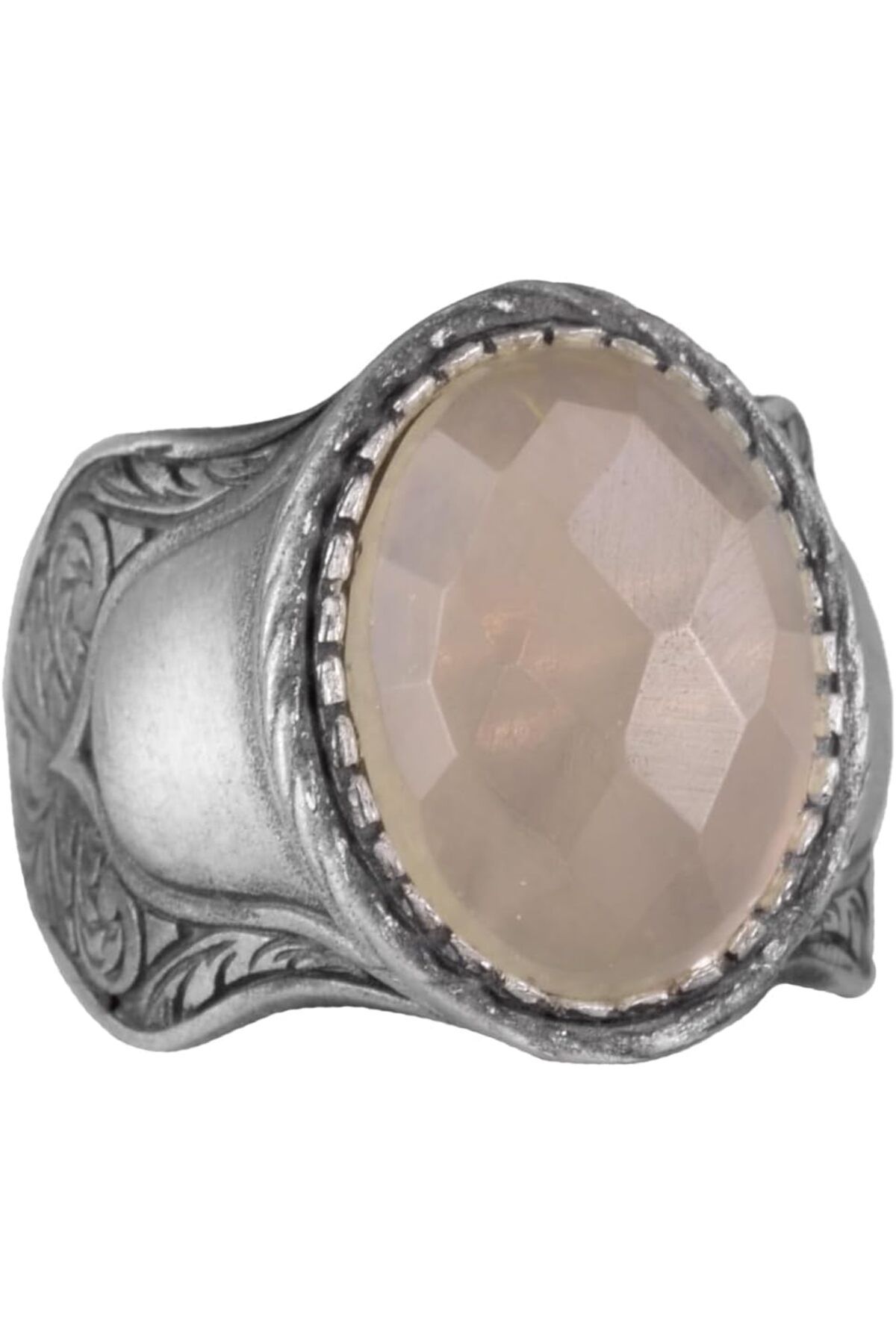 KAMBO Doğal Taş Yüzük, 925 Ayar Gümüş Yüzük, (Limon Topaz)