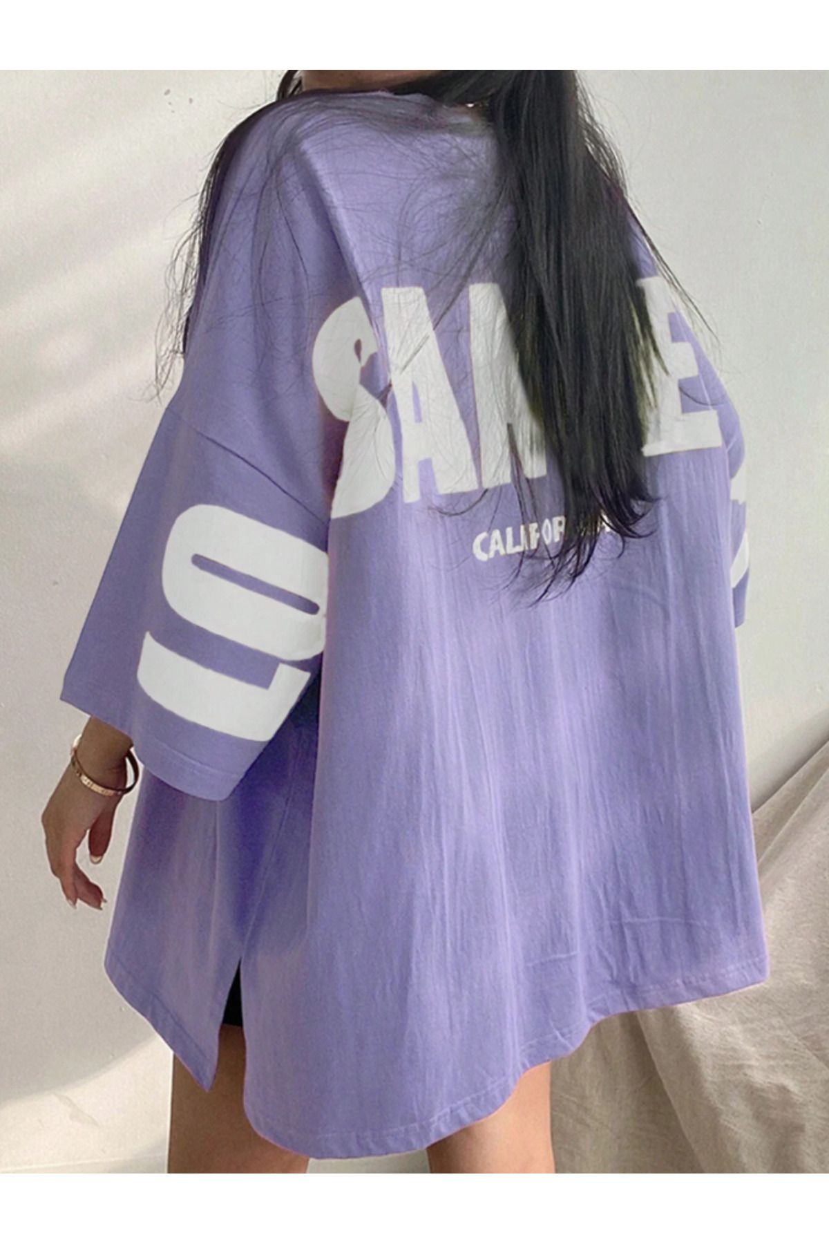 COHERENT Unisex Erkek/Kadın LOC Özel Baskılı Oversize Pamuklu T-Shirt