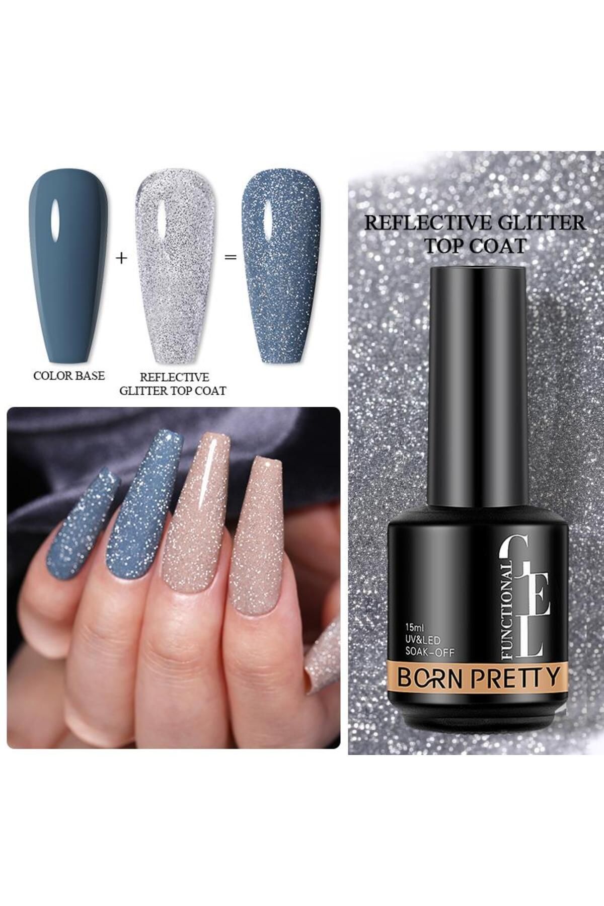 Born Pretty 15ml Hema Free Reflective Top Coat (58401)