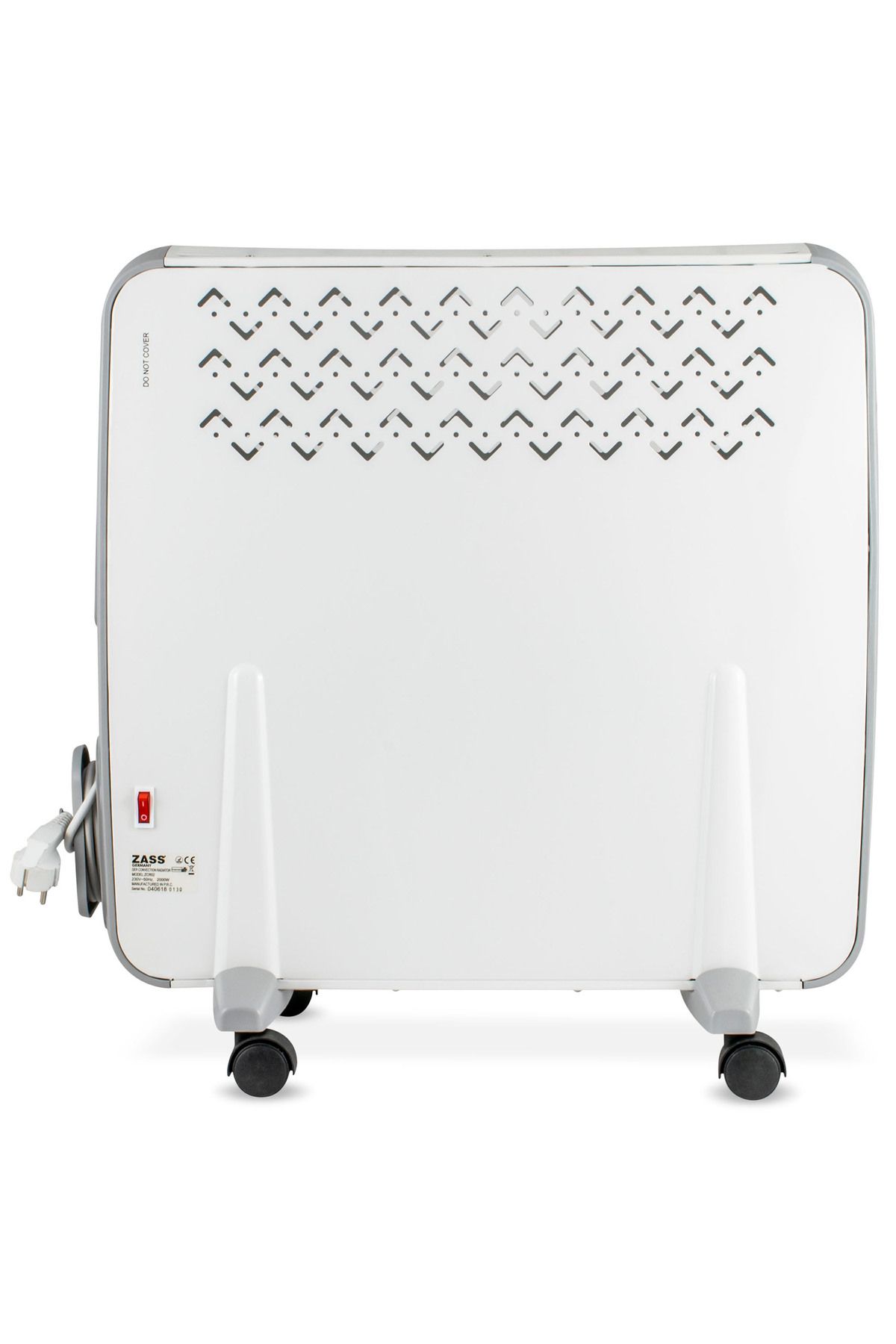 Zass-Electric convection radiator Zass ZCR 02, power 2000W, 3 speeds, LED digital panel, remote, timer 4