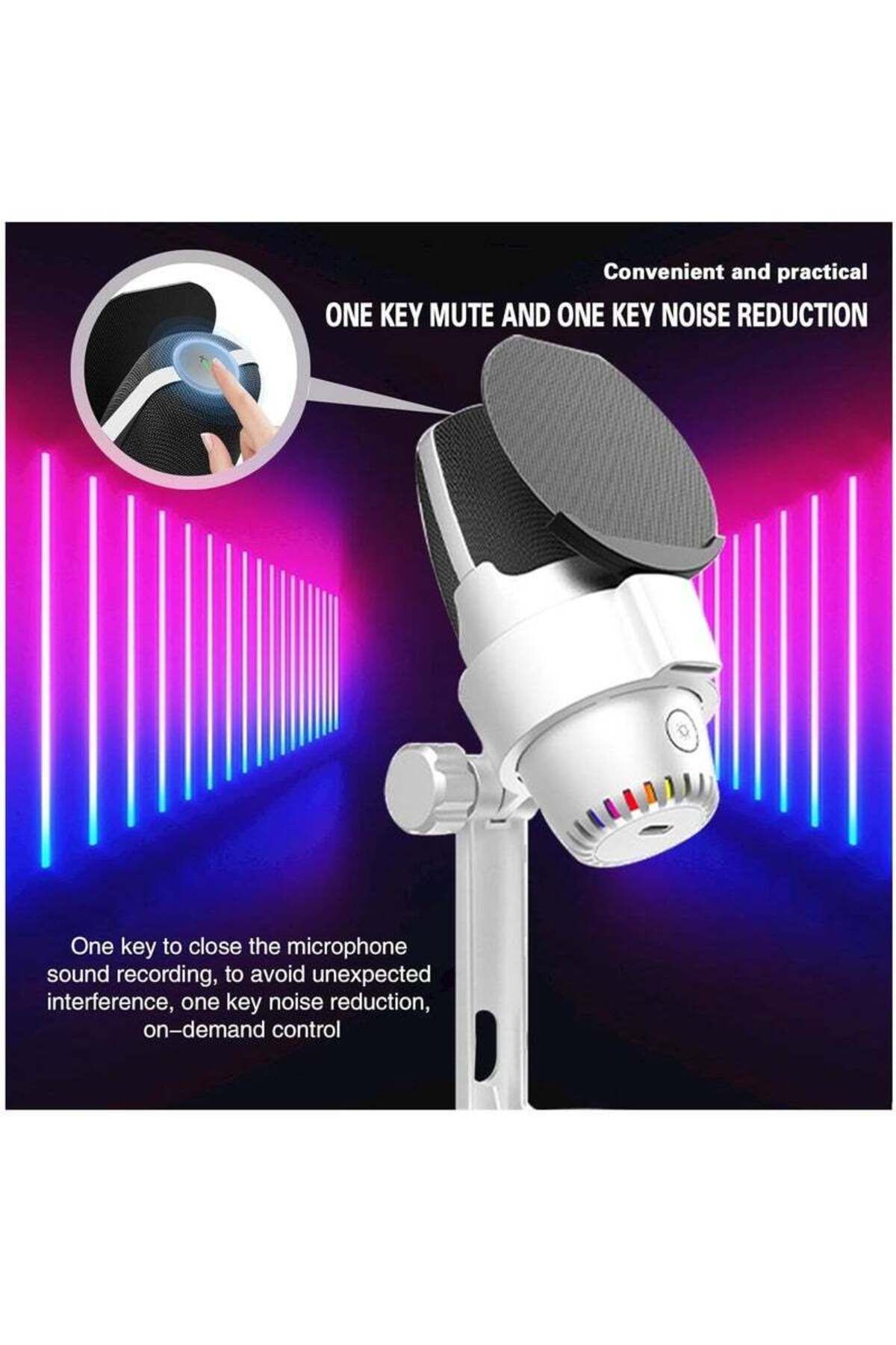 COOYA-Condenser Microphone, USB Computer Gaming Mic for/PC/PS4/ PS5/Desktop for Gaming, YouTube, Discord 3