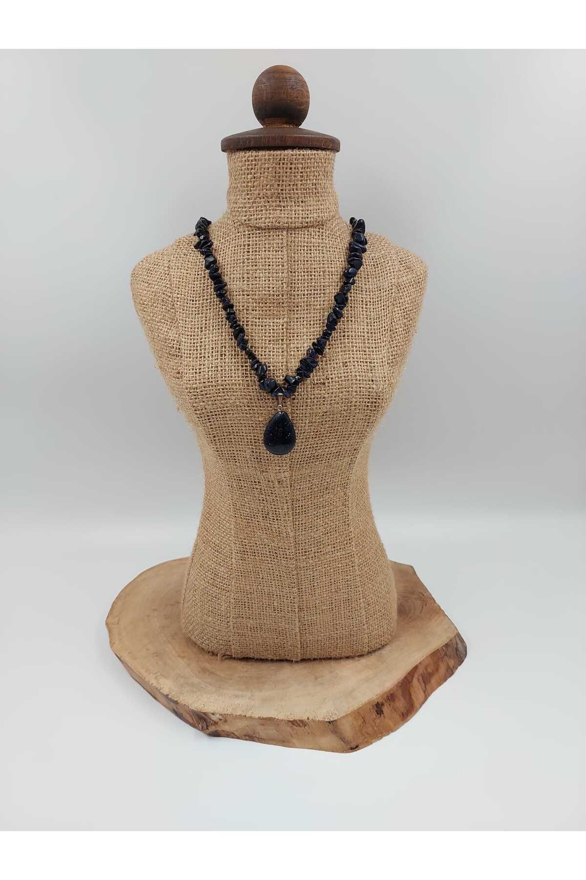 R G Handmade Design "Geceye Fısıldayan Işık" – Yıldız Taşlı Damla Kolye