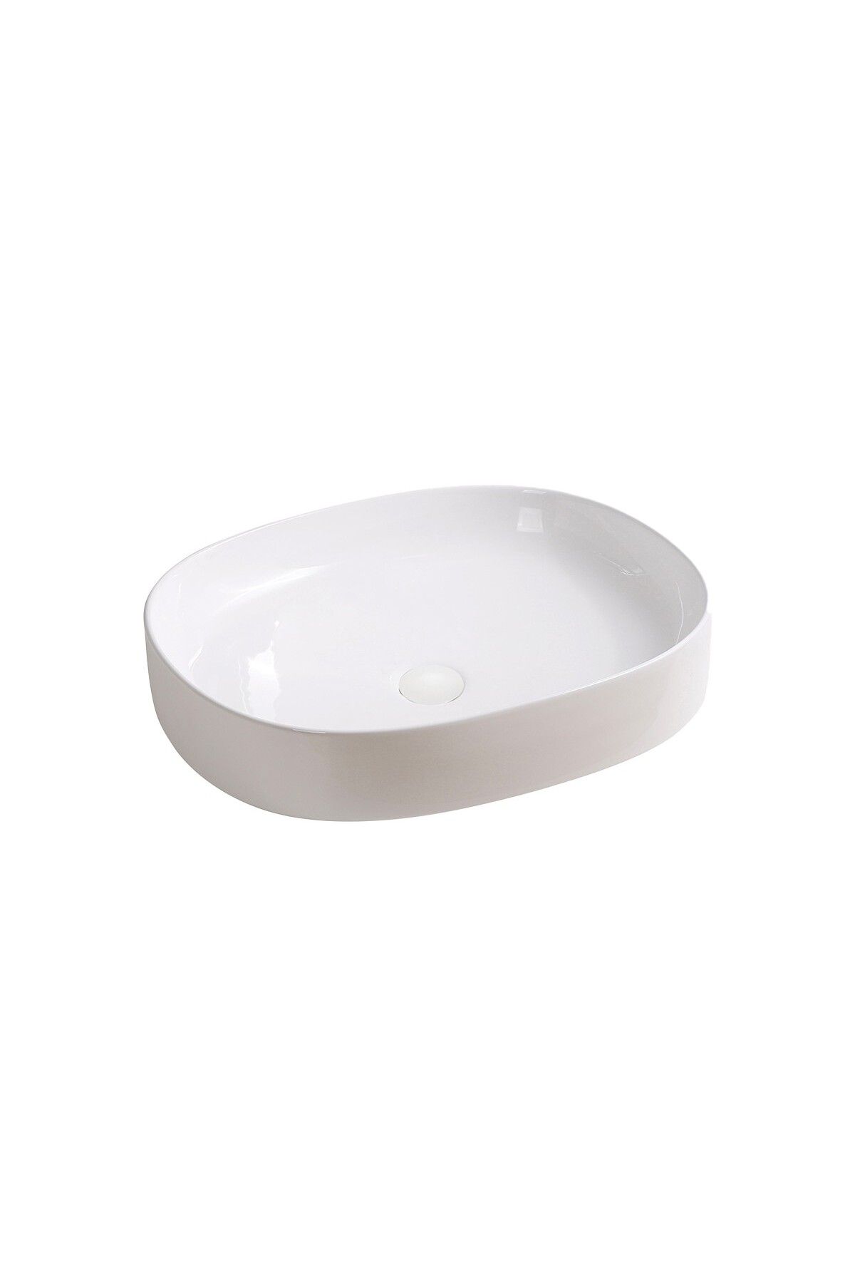LENA EY-4712 Tezgah Üstü Lavabo Parlak Beyaz