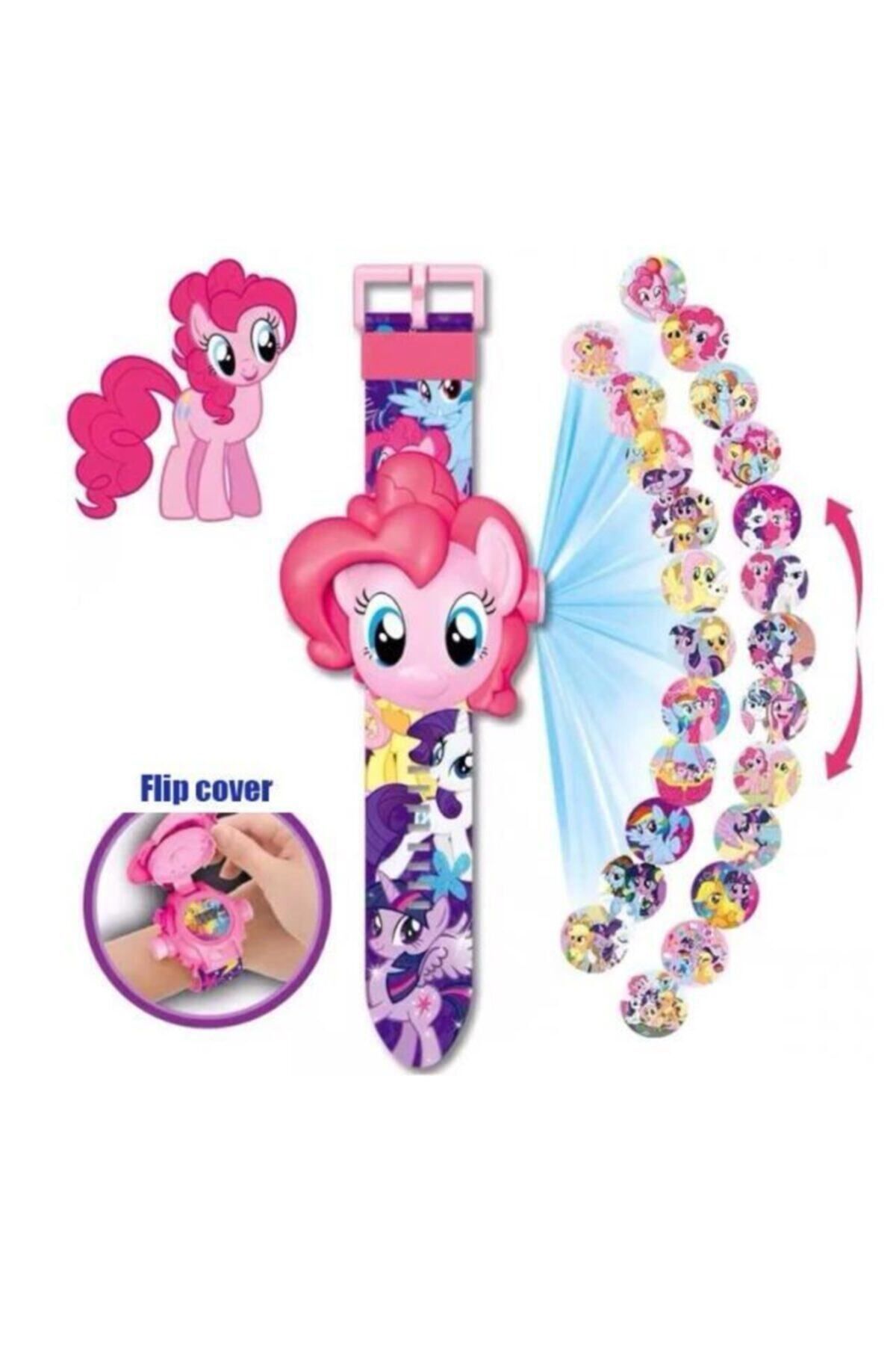 FO omx Little Pony Karakterli Projeksiyonlu Saat 24 Farklı Karakteri Yansıtır gextrx 976748