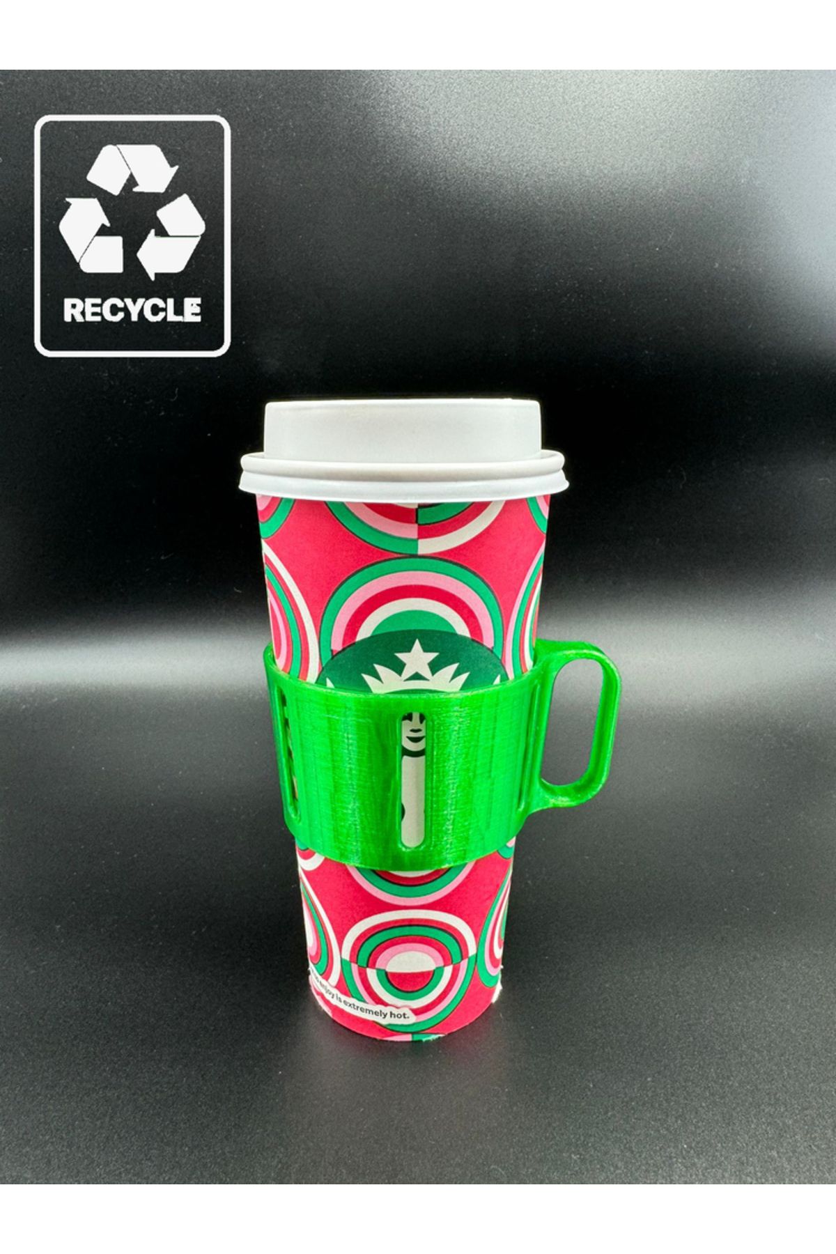 3D Atelier Bardak Tutma Aparatı - Takeaway Kahve Firmaları İçinde Uygundur (RECYCLE)