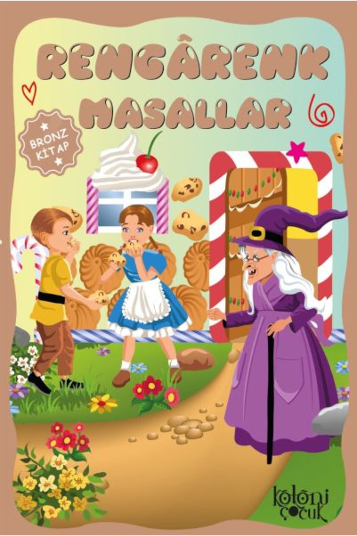 Destek Yayınları Çocuklar için Hayal ve Odak Geliştirici Rengarenk Masallar Bronz Kitap