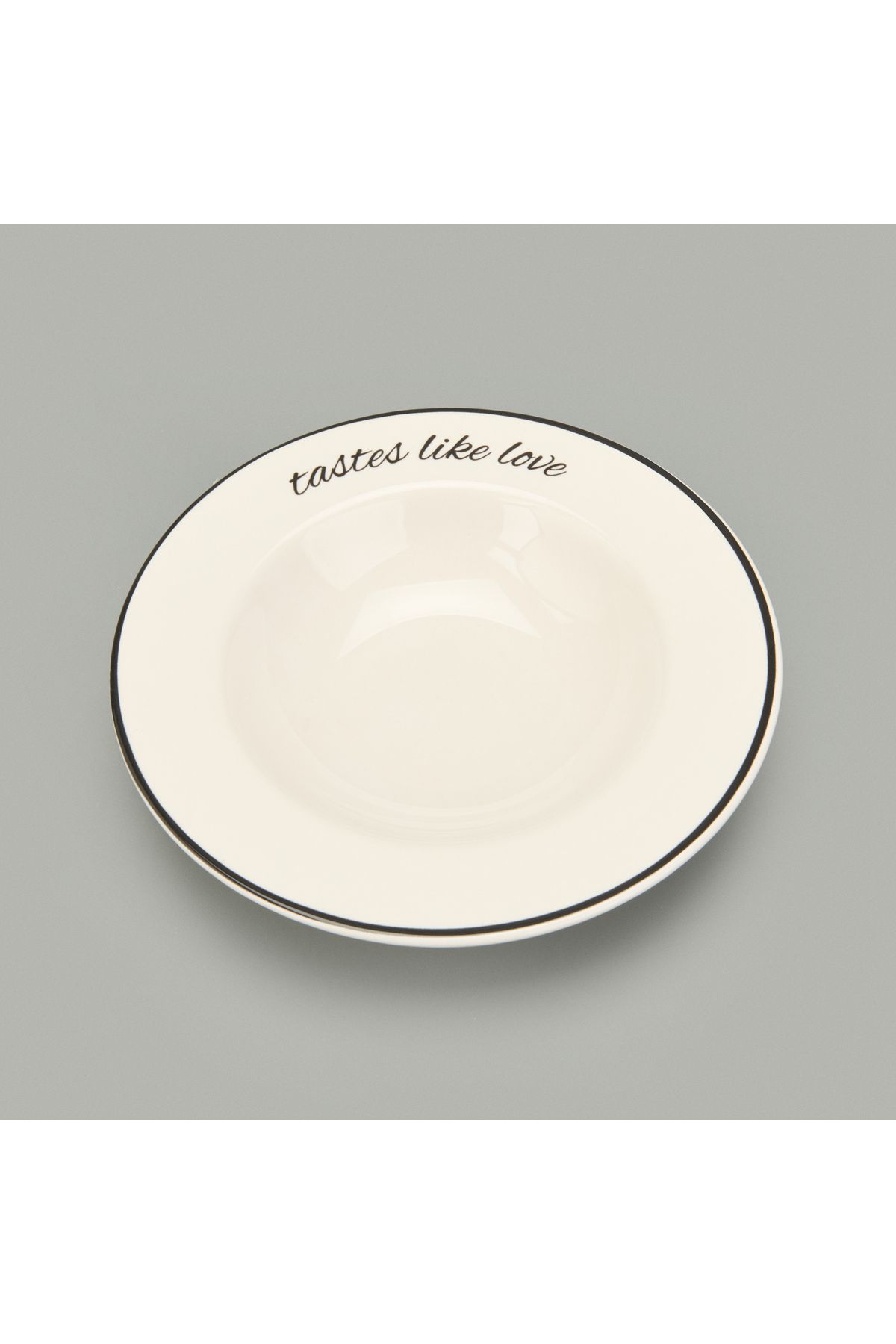 Evidea Kitchen Tastes Like Love Makarna Tabağı - Renkli - 26 cm