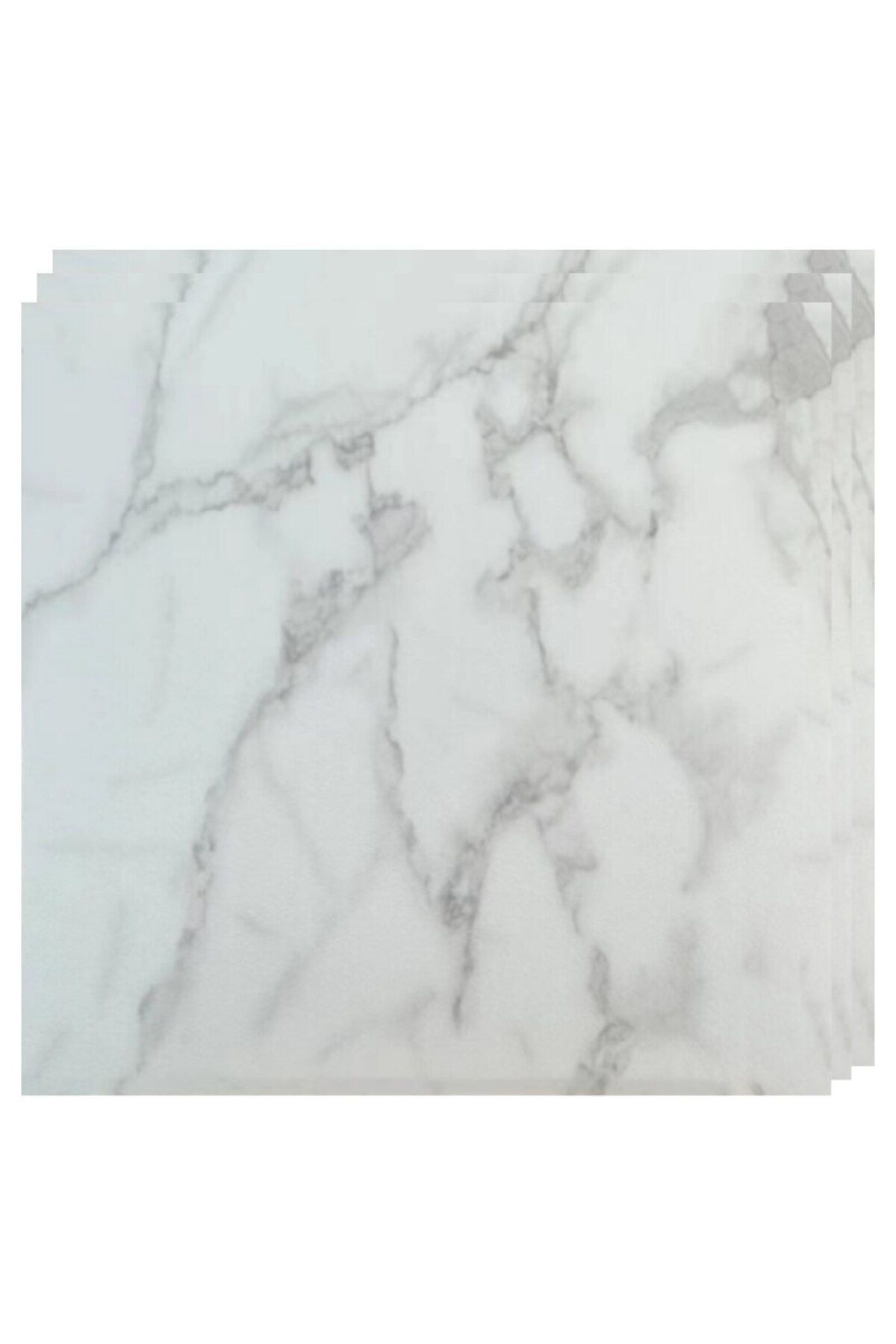 HOZRO-Set of 10 x HOZRO Self-Adhesive PVC Tiles, For Floor, Marble Style 4