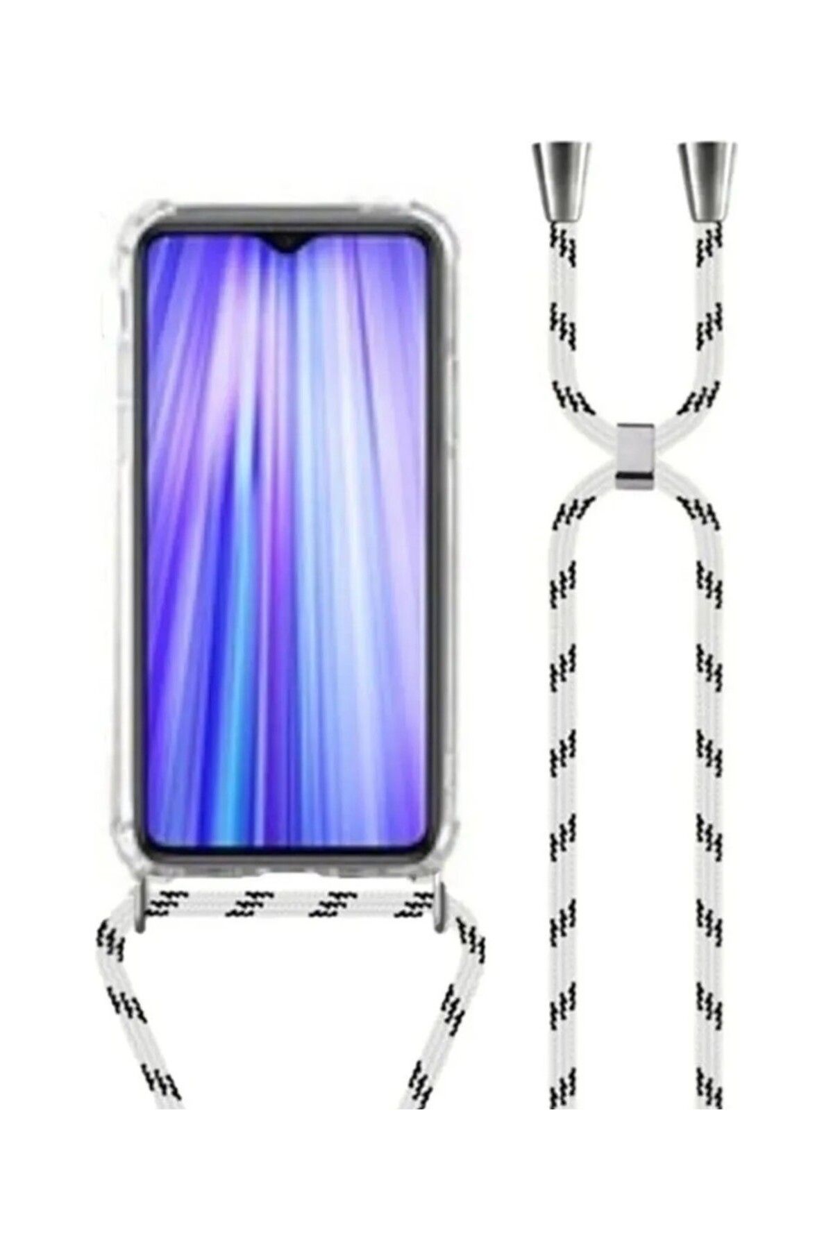 TahTicMer Samsung Galaxy A56 5G (SM-A566B) ile Uyumlu Kılıf Ipli Boyundan Askılı Darbe Emici Antishock Kapak