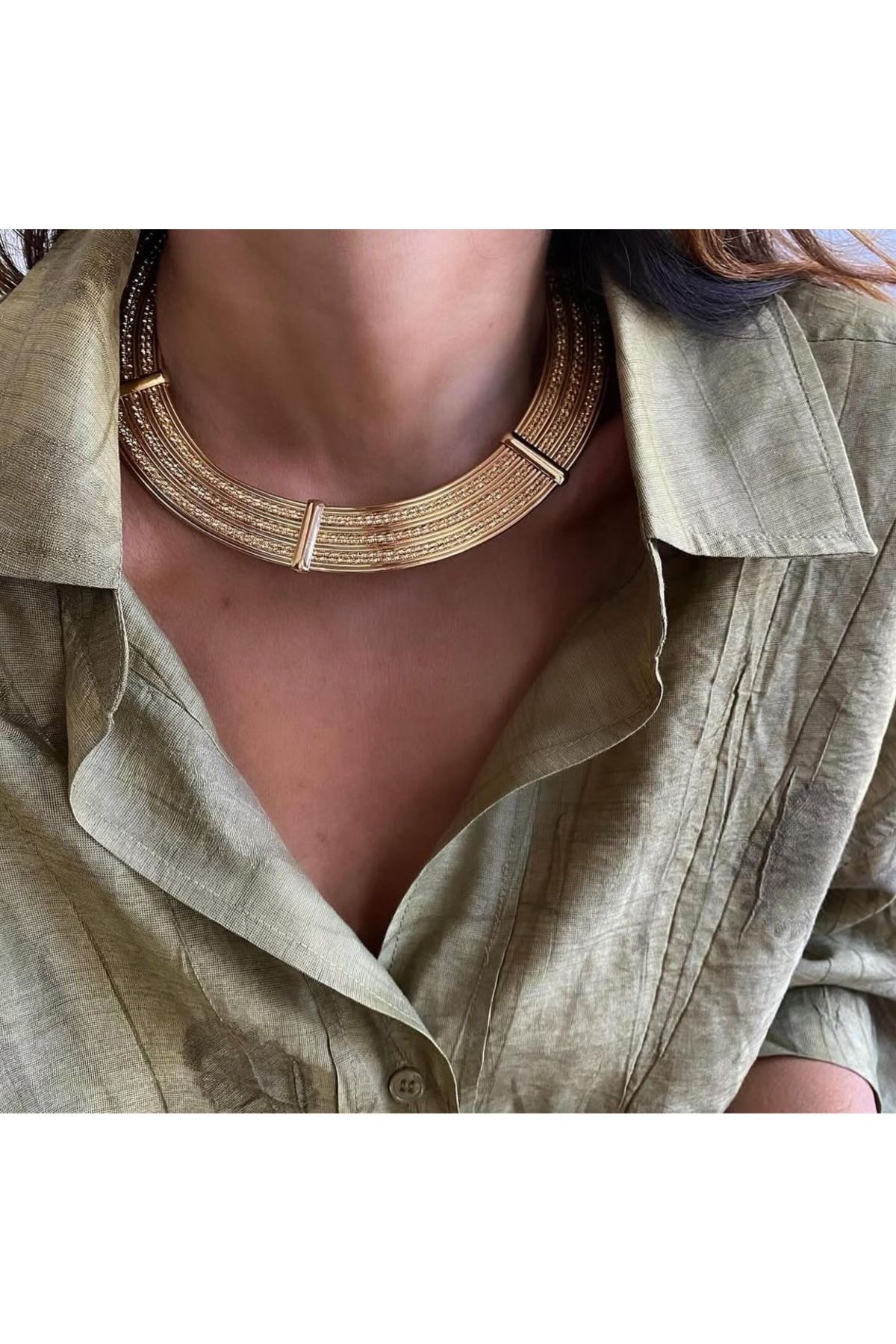 gozdeasutayaccessory Choker kolye gold