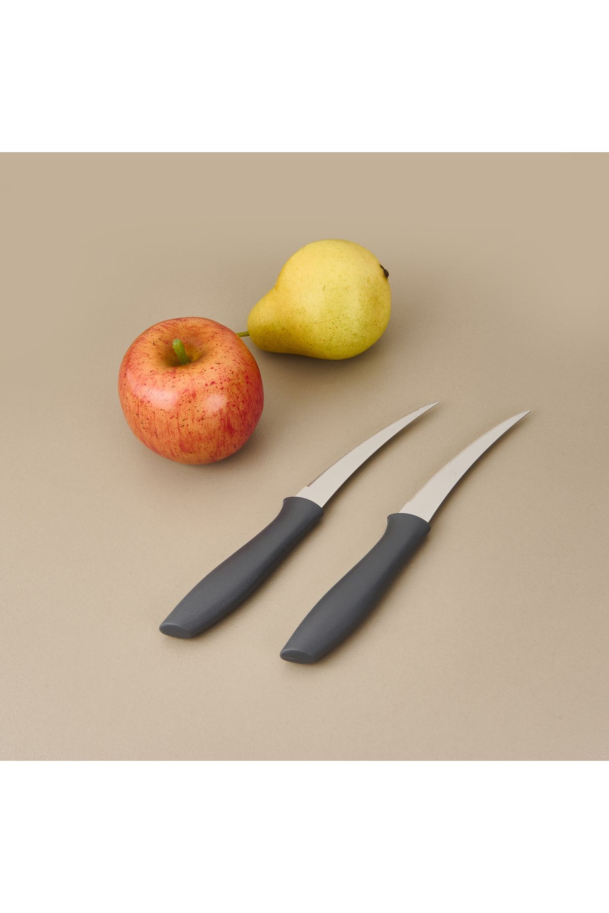 Evidea Kitchen 2'li Meyve Sebze Bıçağı - Siyah - 20 cm
