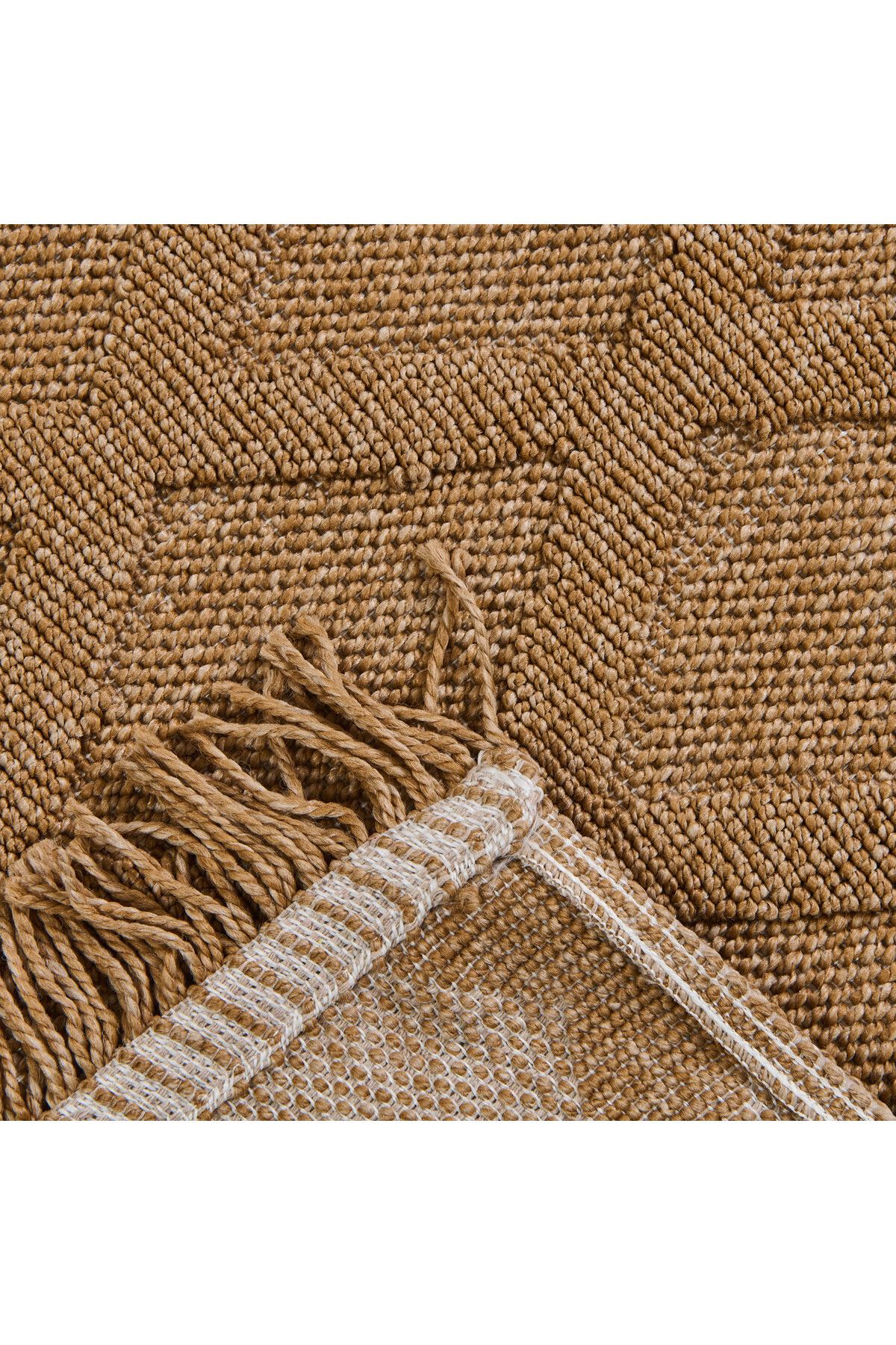 Evidea Soft Ruut Rutenna Halı - Bej - 80x150 cm