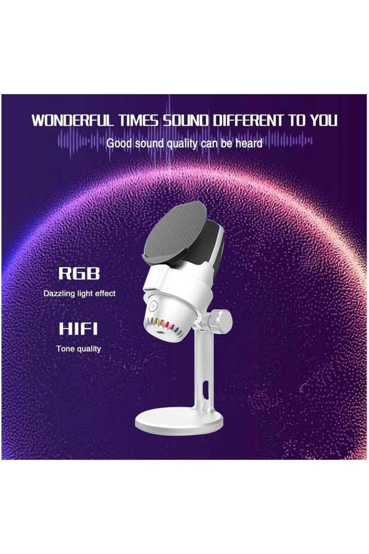 COOYA-Condenser Microphone, USB Computer Gaming Mic for/PC/PS4/ PS5/Desktop for Gaming, YouTube, Discord 5