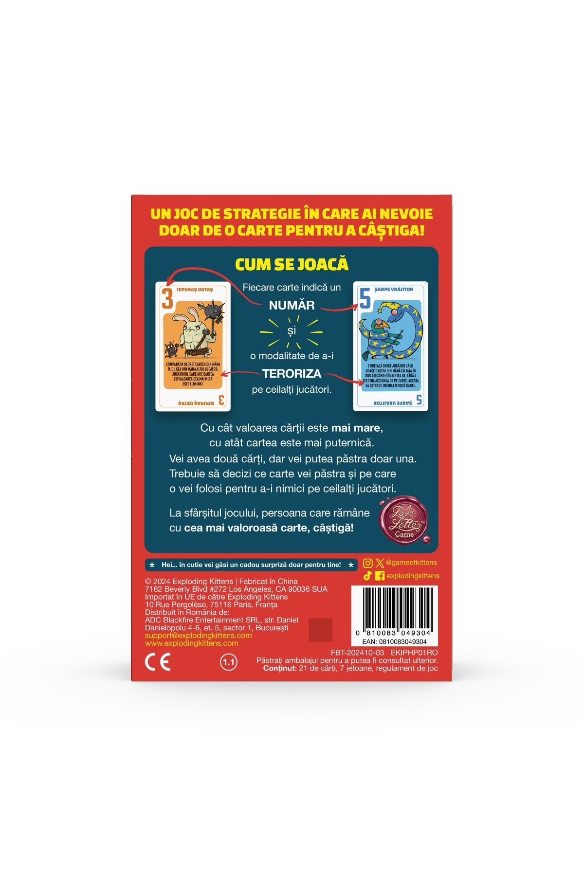 Exploding Kittens-Board game Power Hungry Pets, Romanian language 4