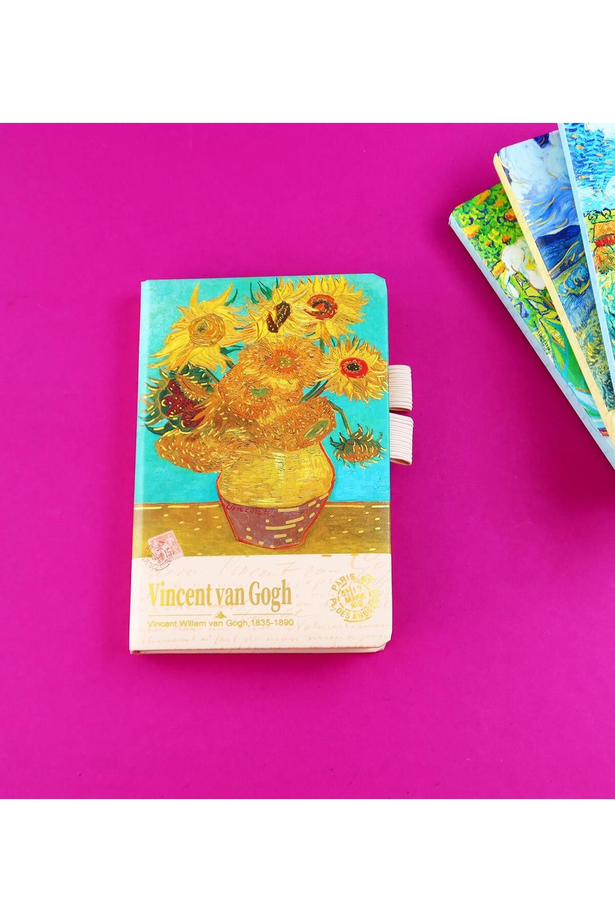 Gift Moda Van Gogh Tasarımlı C6 80 Yaprak Defter BM-1714