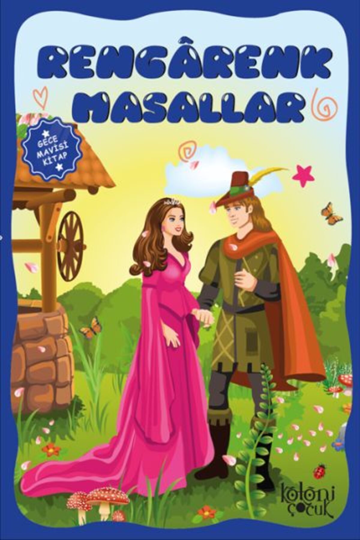 Destek Yayınları Çocuklar için Hayal ve Odak Geliştirici Rengarenk Masallar Gece Mavisi Kitap