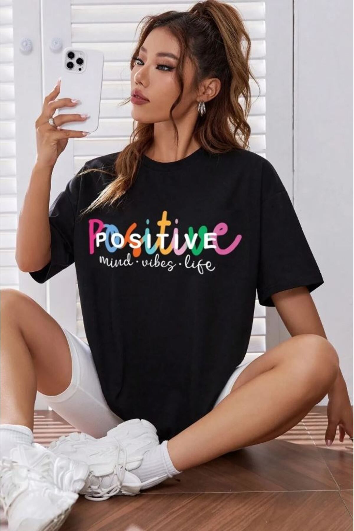 Boi Positive Baskılı Unisex Tshirt