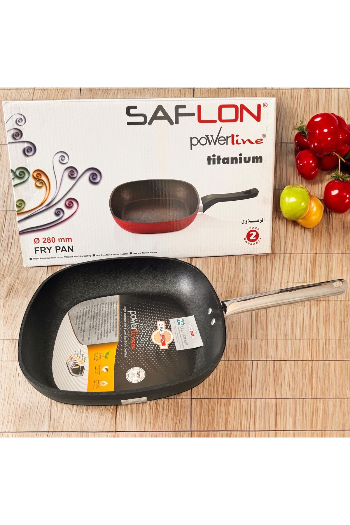 BARITCIOGLU Titanium Tava Saflon Fry Pan 28 cm Kızartma tavası